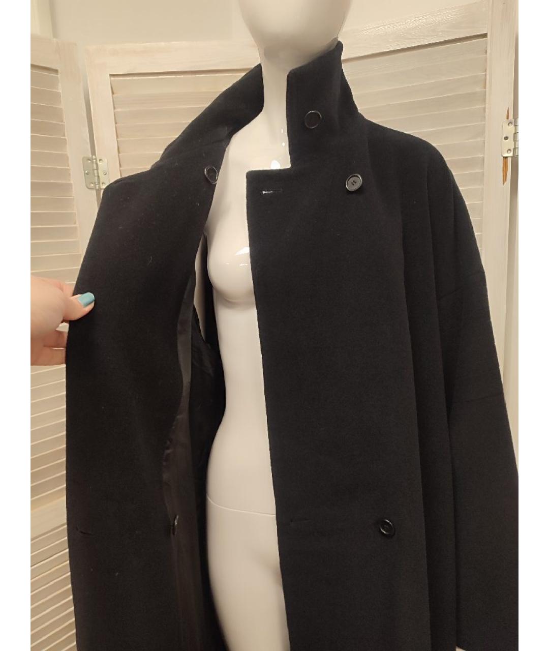 HUGO BOSS Черное шерстяное пальто, фото 7