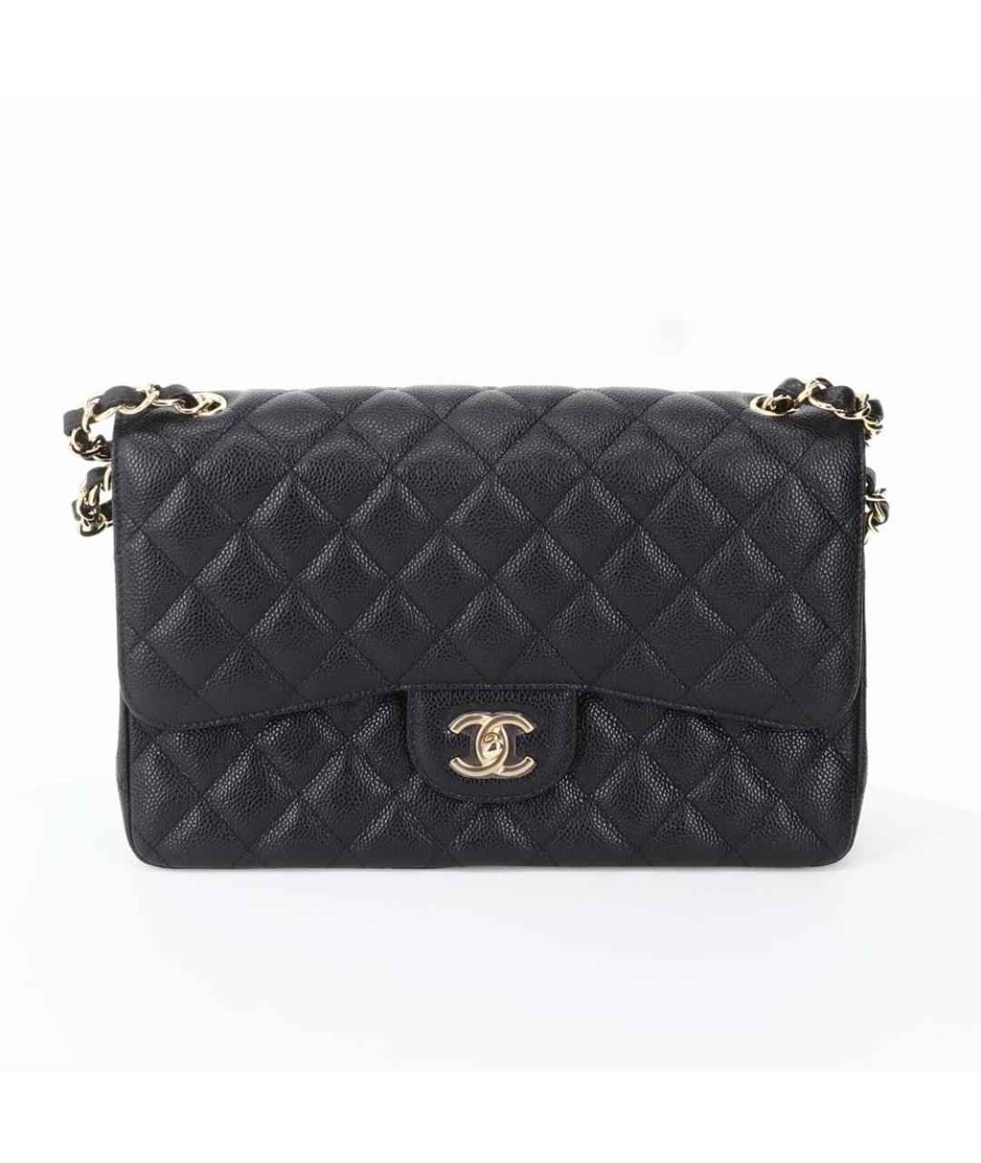 CHANEL Черная кожаная сумка через плечо, фото 9