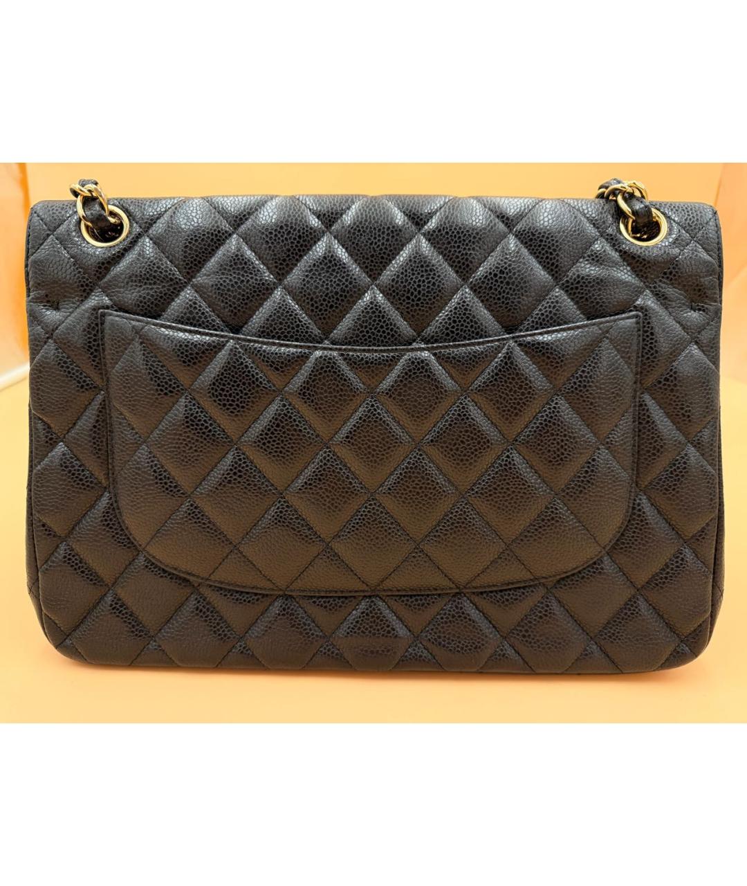 CHANEL Черная кожаная сумка через плечо, фото 3