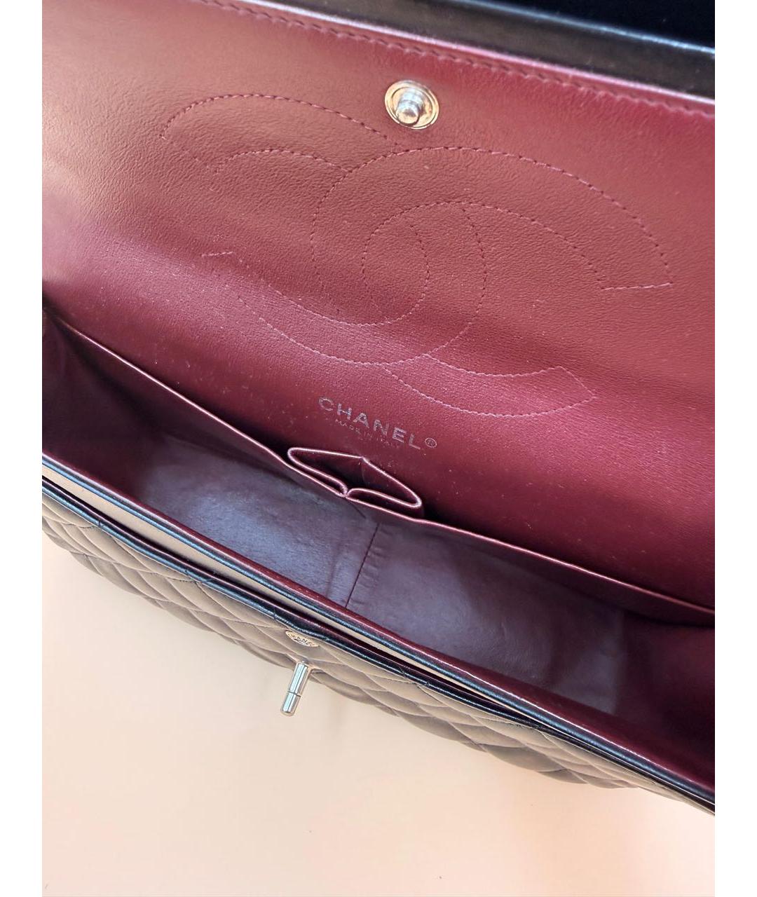 CHANEL Черная кожаная сумка через плечо, фото 7