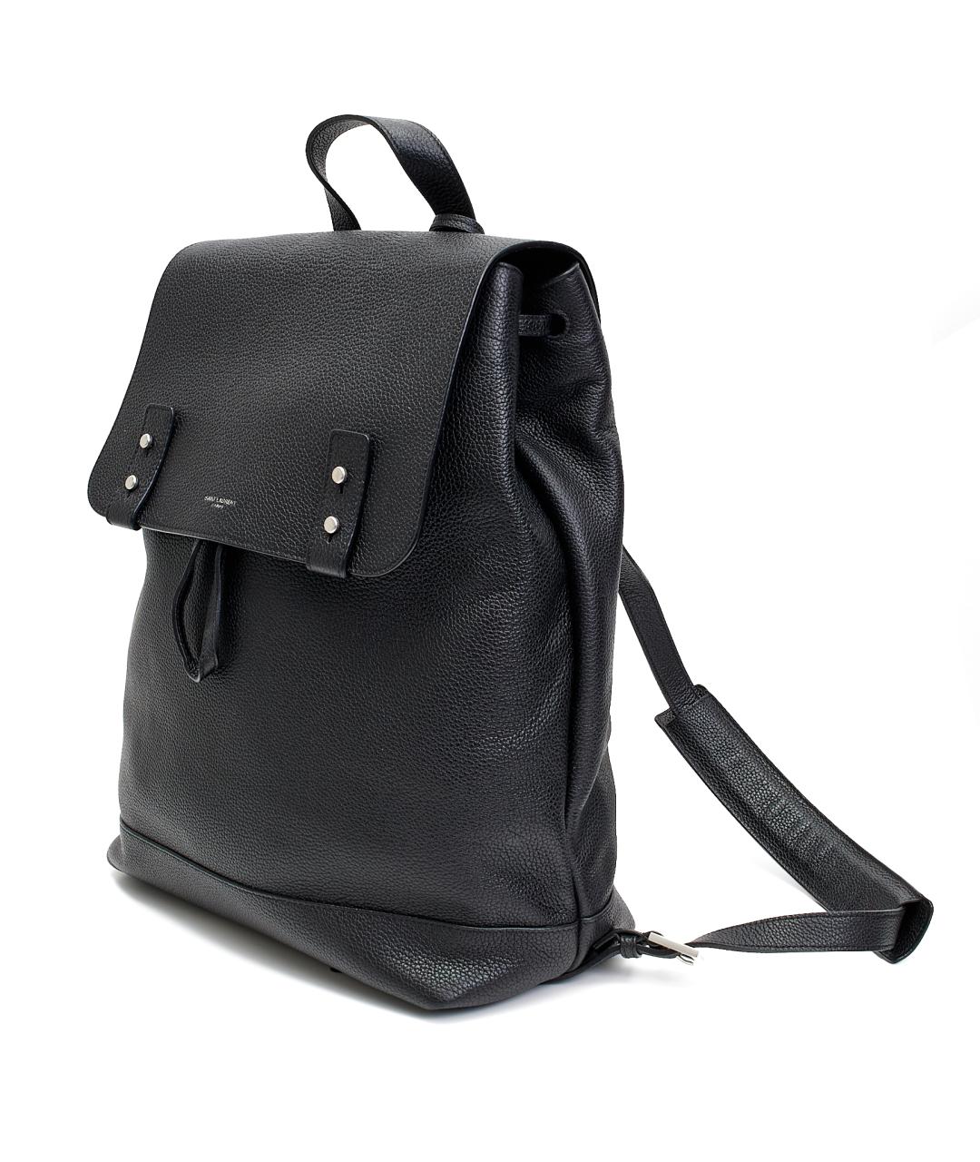 SAINT LAURENT Черный кожаный рюкзак, фото 2