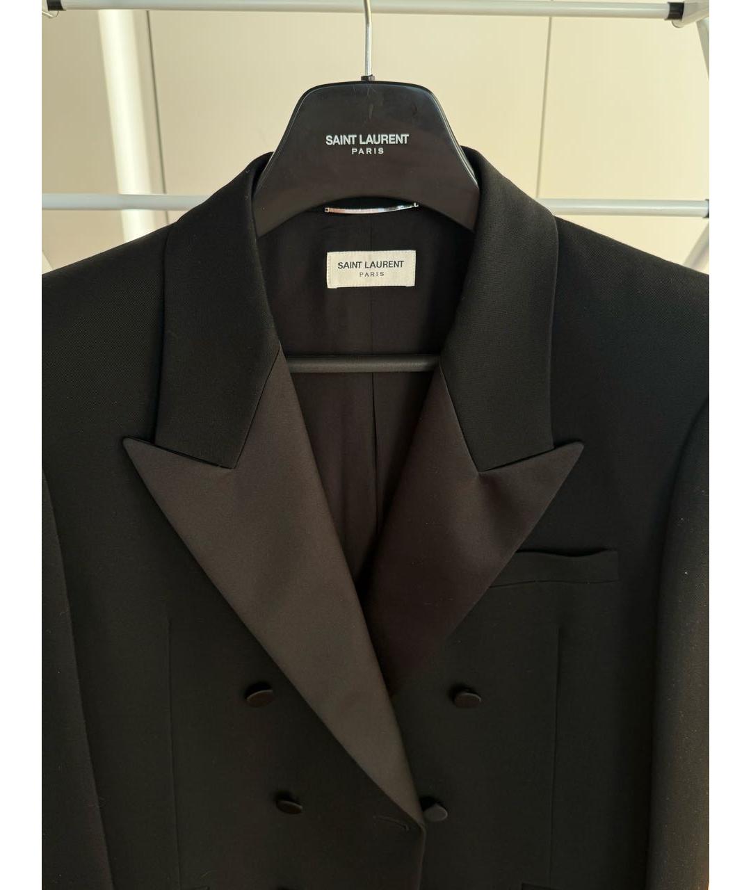 SAINT LAURENT Черный классический костюм, фото 2