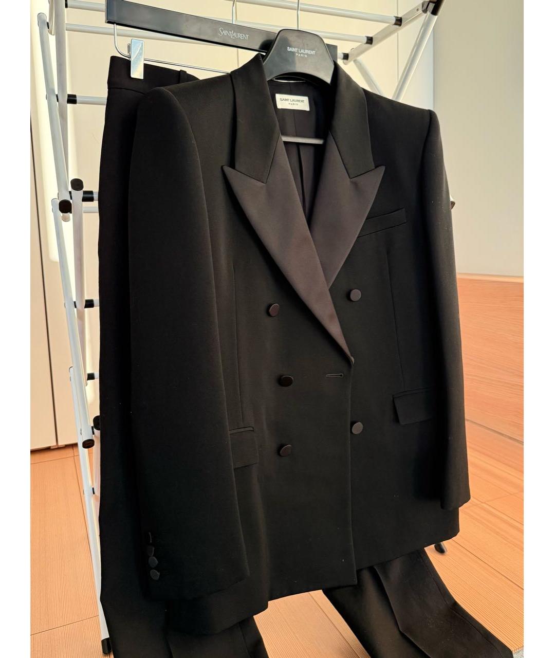 SAINT LAURENT Черный классический костюм, фото 4