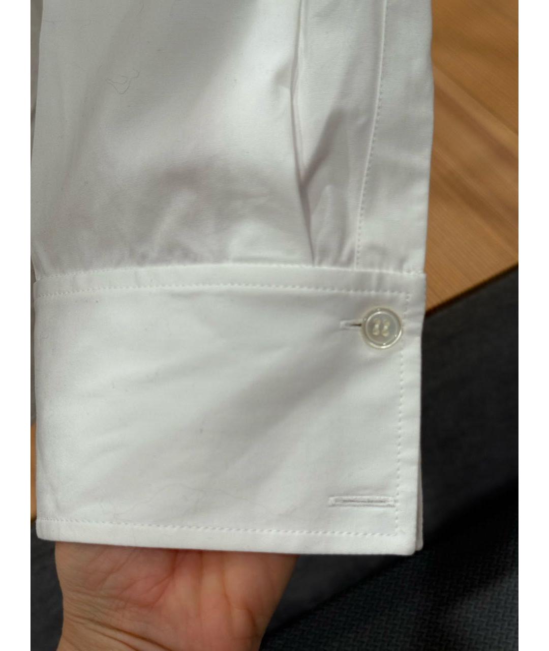 SAINT LAURENT Белая хлопковая классическая рубашка, фото 4