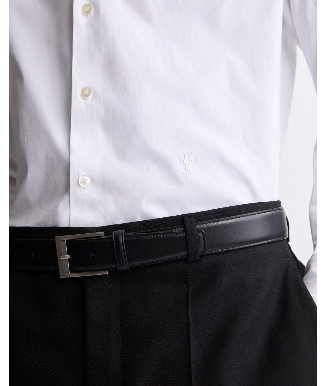 SAINT LAURENT Белая хлопковая классическая рубашка, фото 5