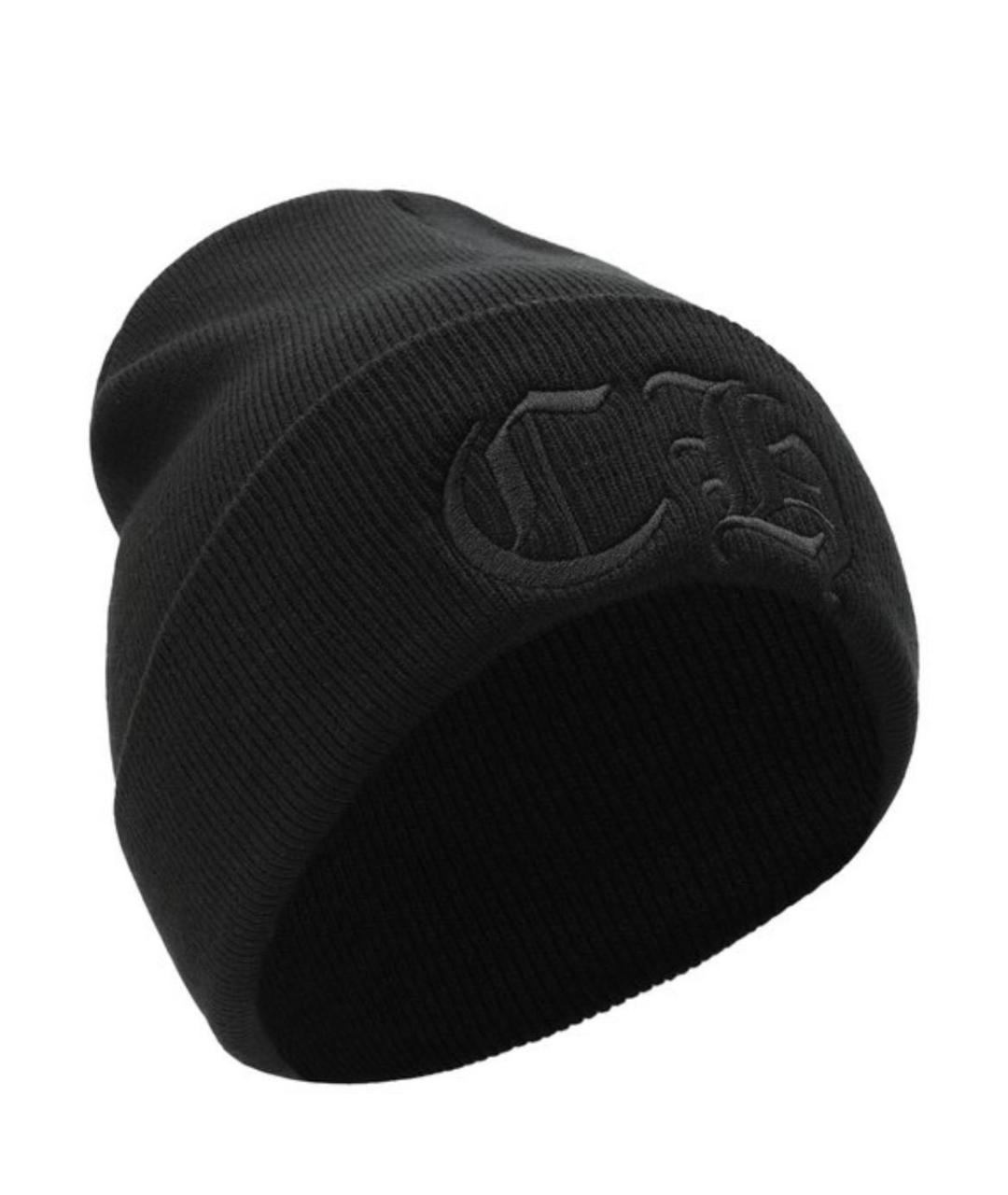 CHROME HEARTS Черная хлопковая шапка, фото 2