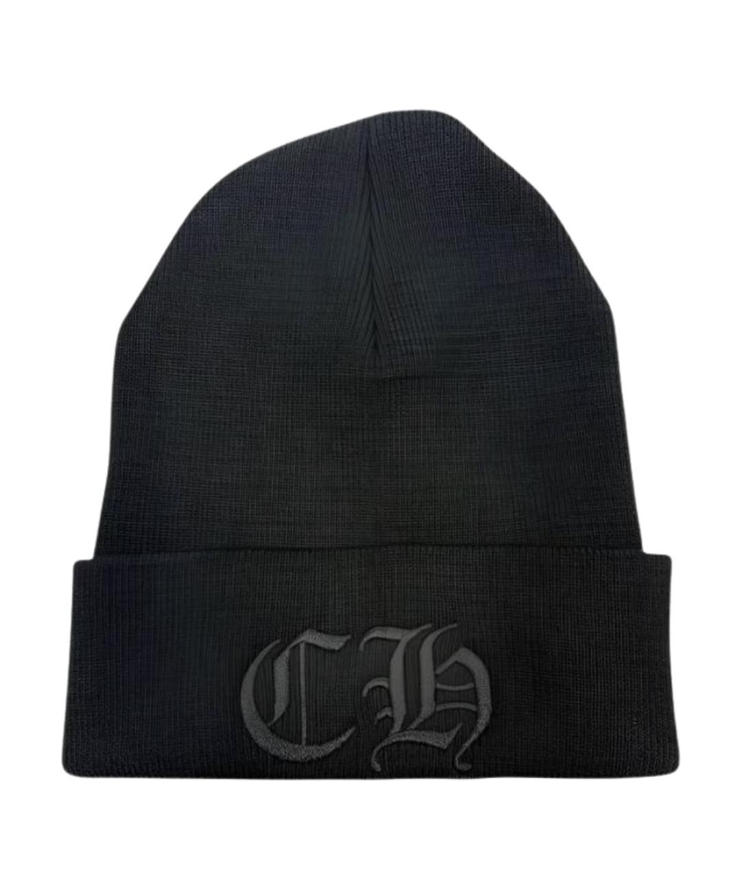 CHROME HEARTS Черная хлопковая шапка, фото 1