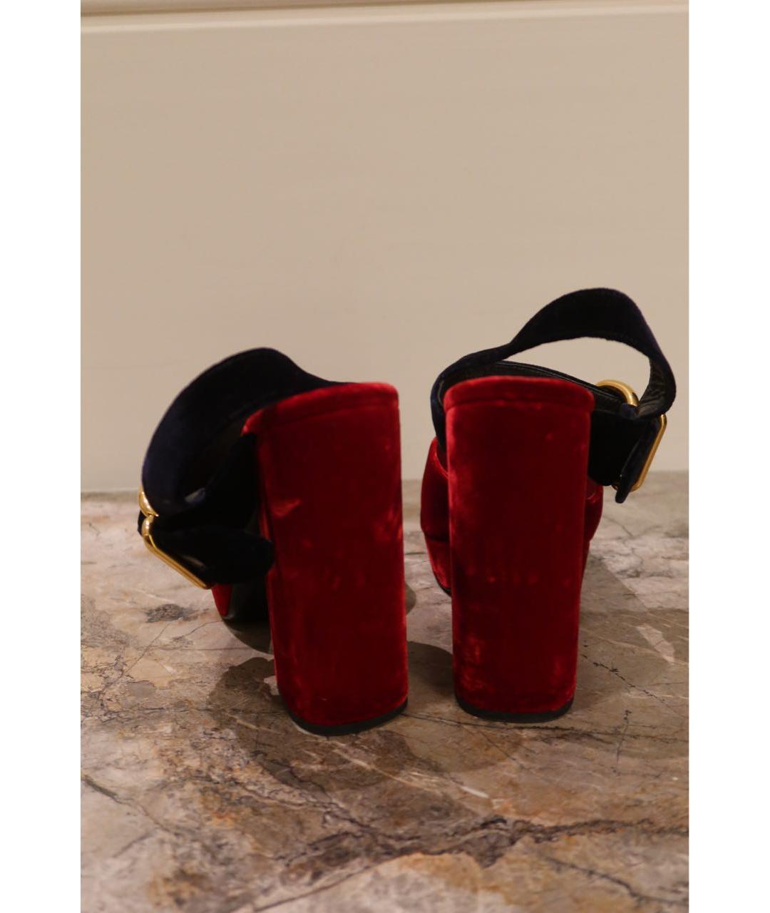 PRADA Мульти бархатные туфли, фото 4