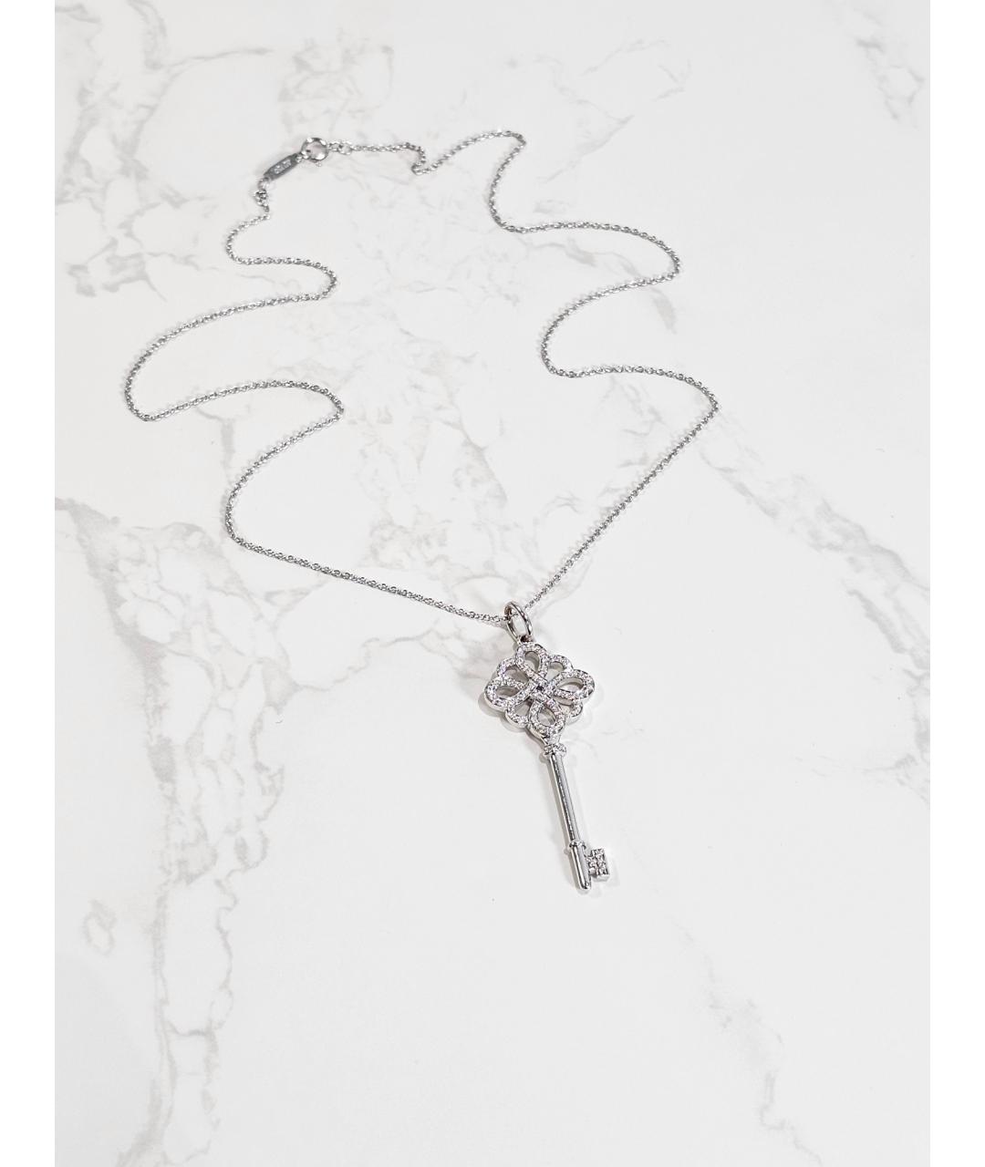 TIFFANY&CO Серебряная подвеска из белого золота, фото 3