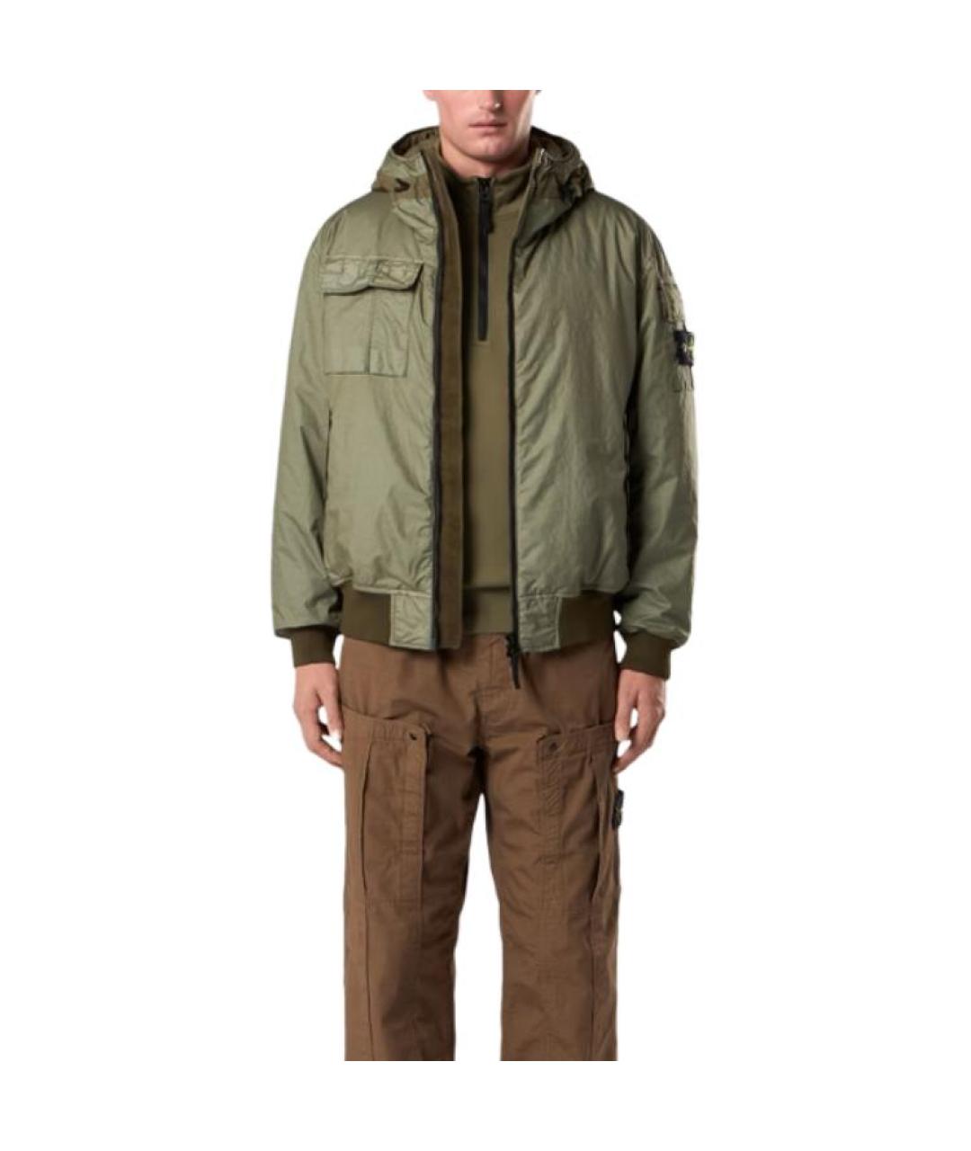STONE ISLAND Зеленая куртка, фото 3