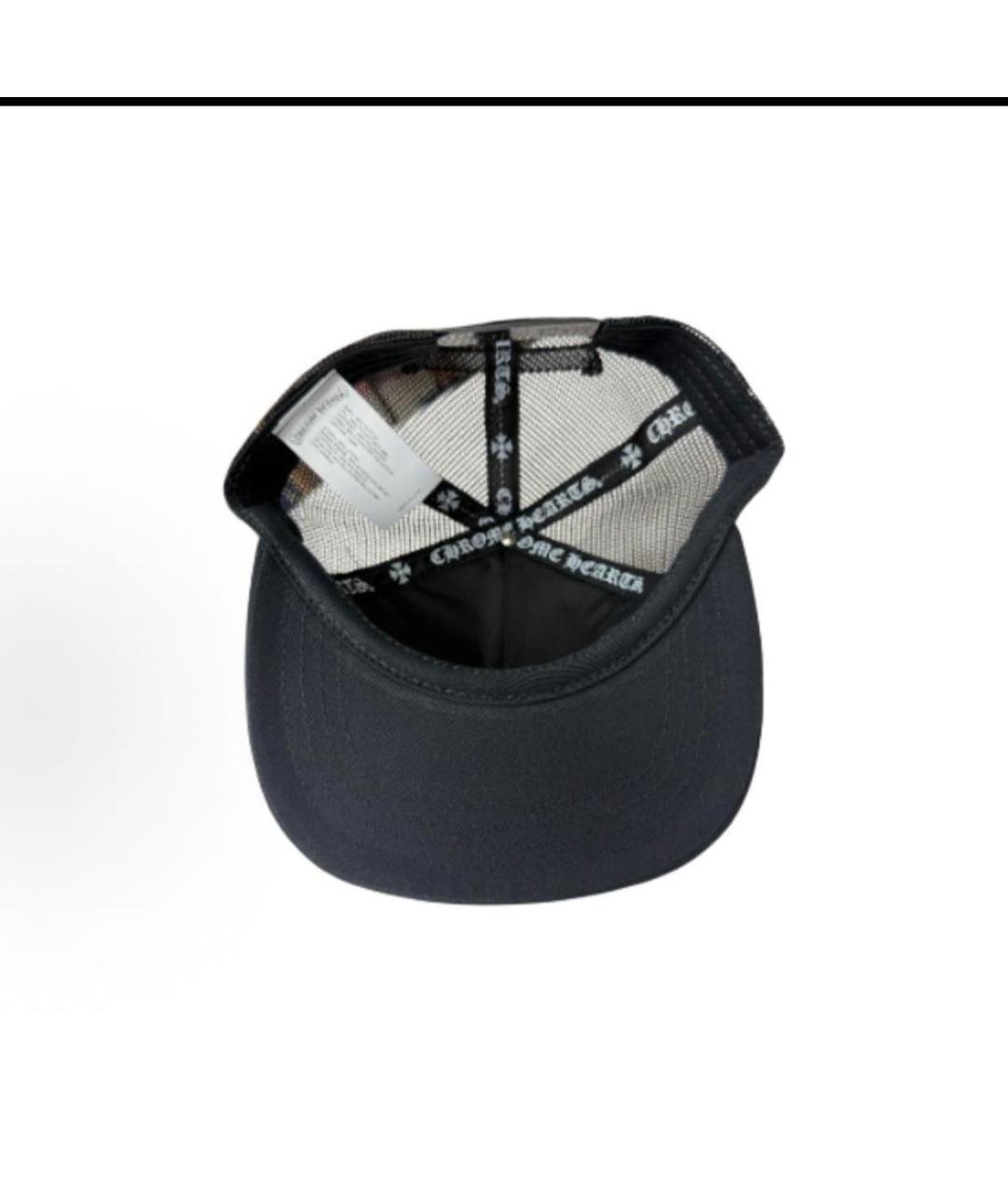 CHROME HEARTS Черная хлопковая кепка/бейсболка, фото 3