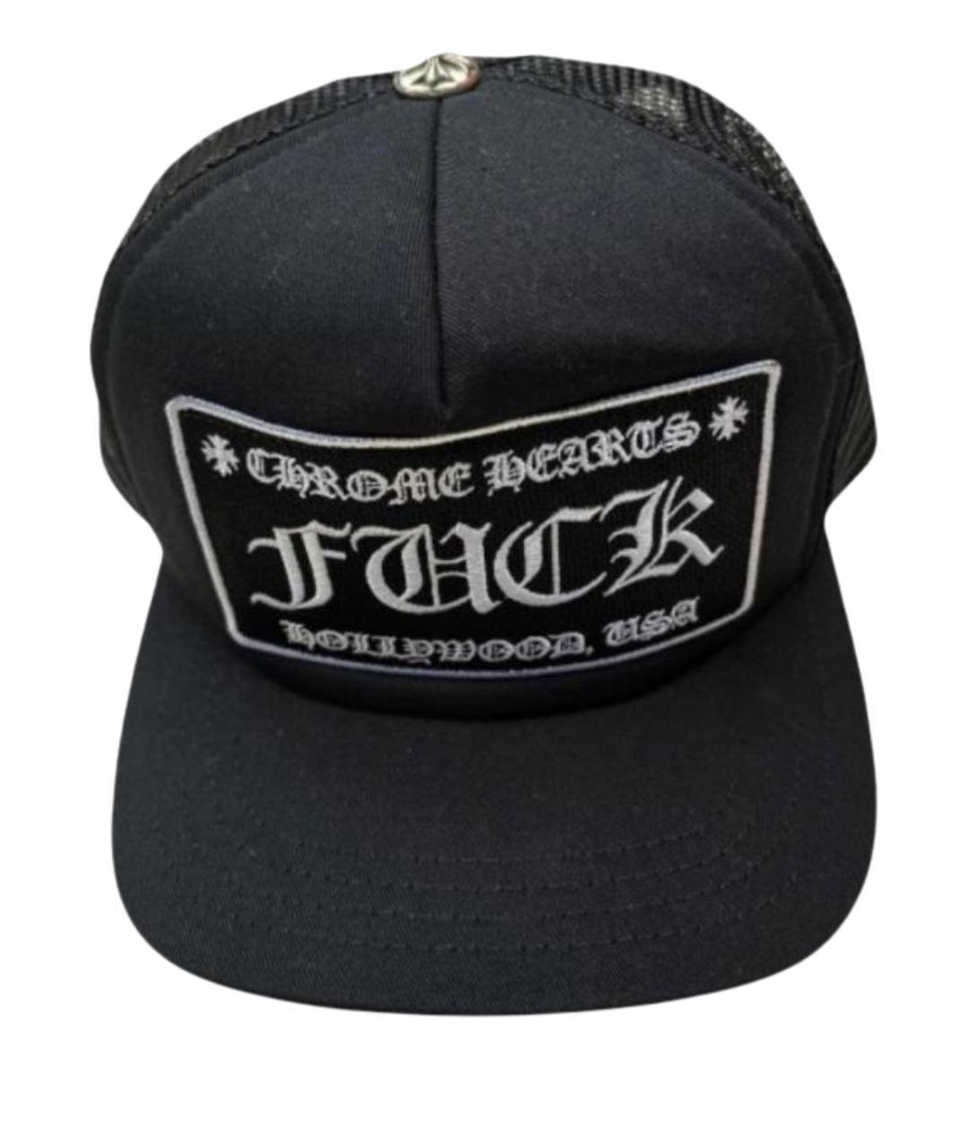 CHROME HEARTS Черная хлопковая кепка/бейсболка, фото 1