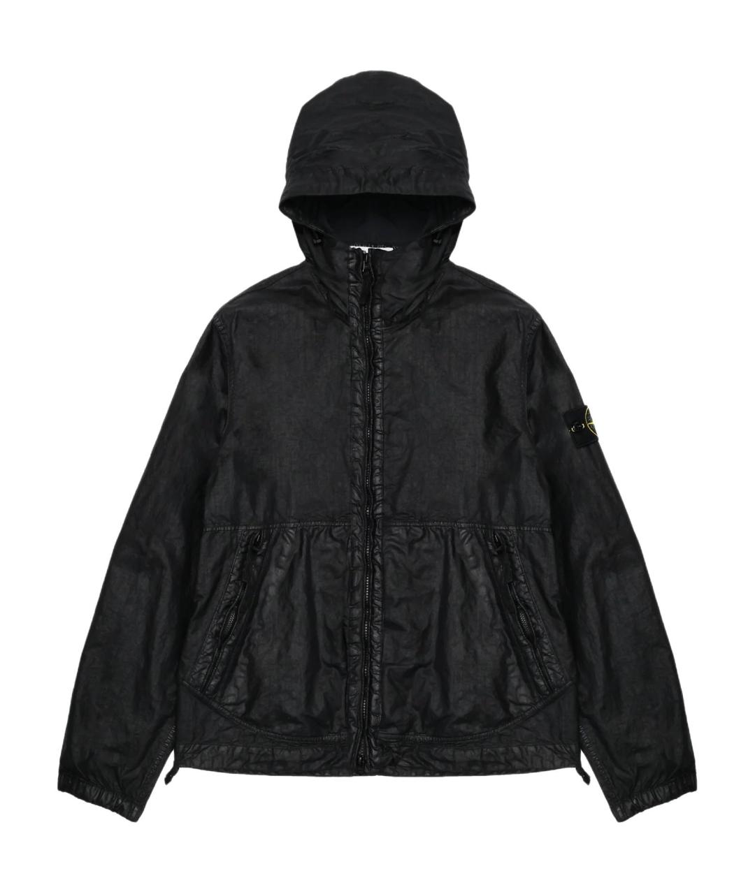 STONE ISLAND Черная полиамидовая куртка, фото 1