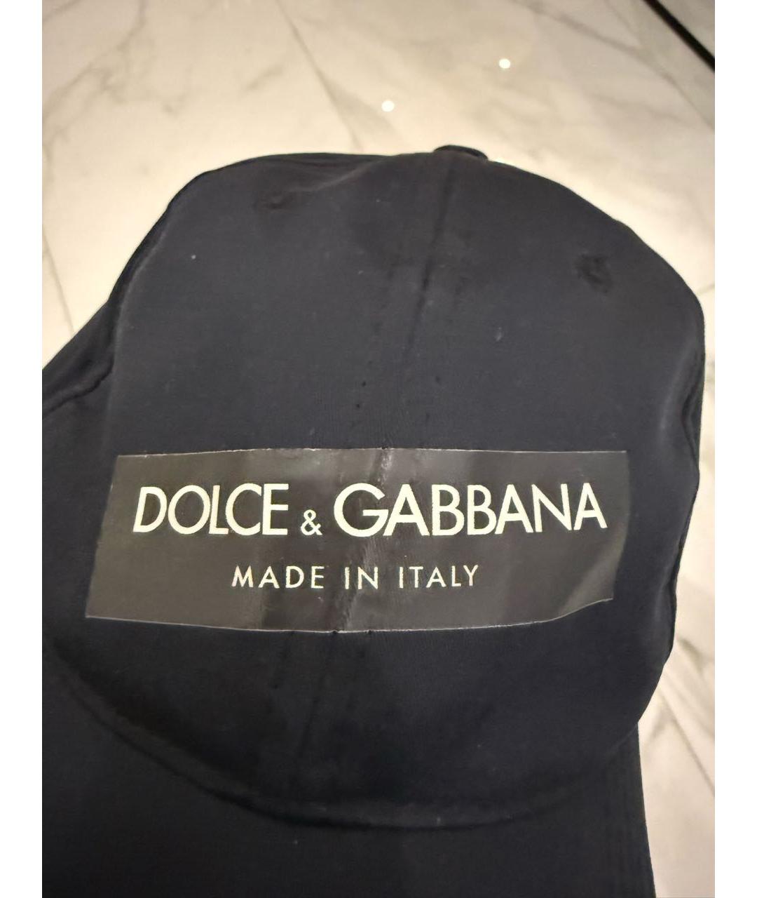 DOLCE&GABBANA Черная синтетическая кепка/бейсболка, фото 4