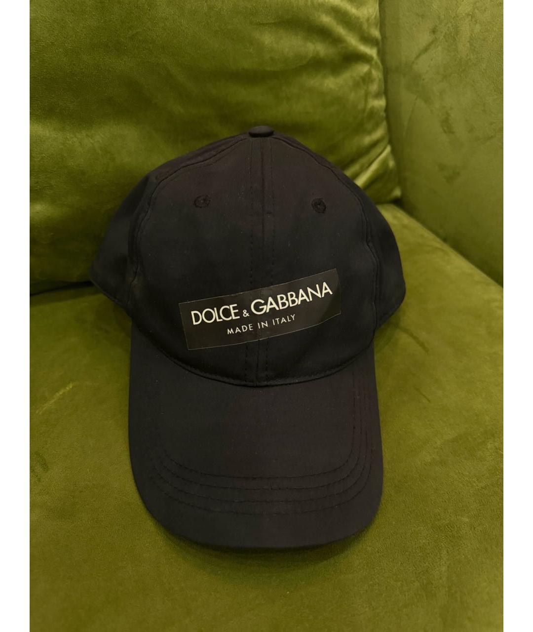 DOLCE&GABBANA Черная синтетическая кепка/бейсболка, фото 7