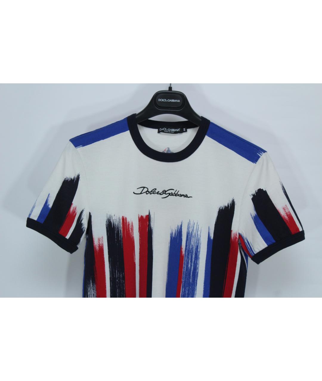 DOLCE&GABBANA Мульти хлопковая футболка, фото 3