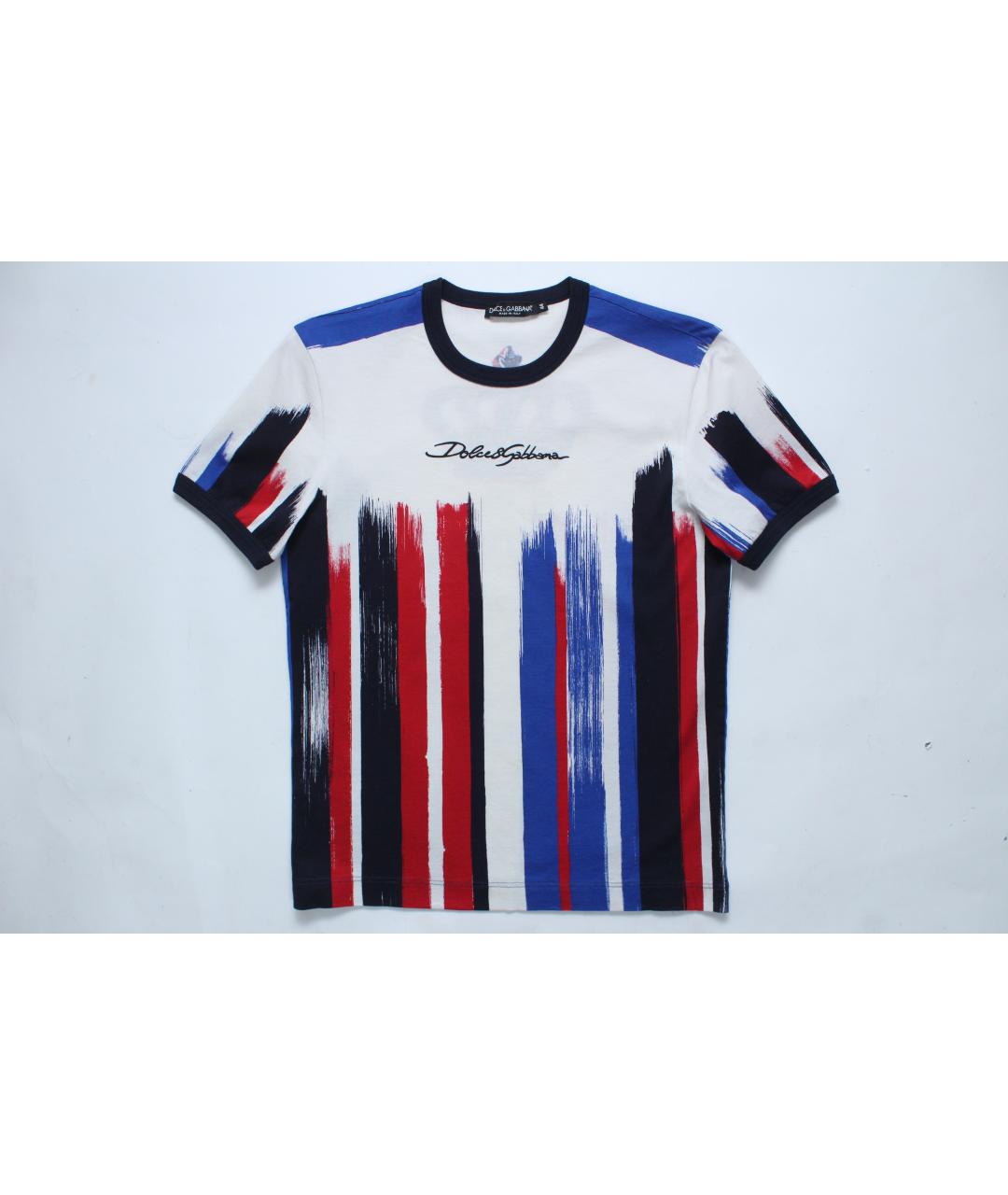 DOLCE&GABBANA Мульти хлопковая футболка, фото 5
