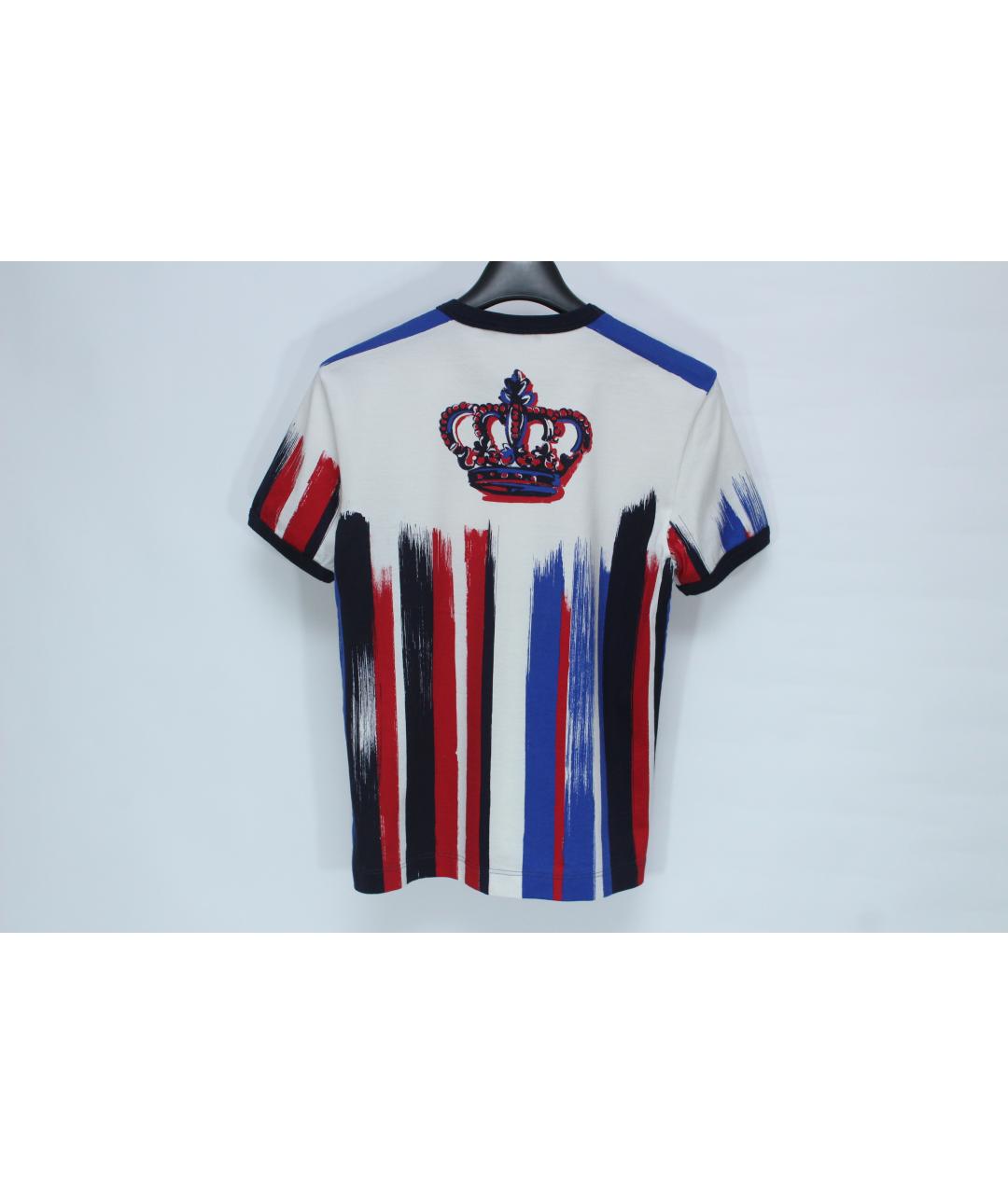 DOLCE&GABBANA Мульти хлопковая футболка, фото 4