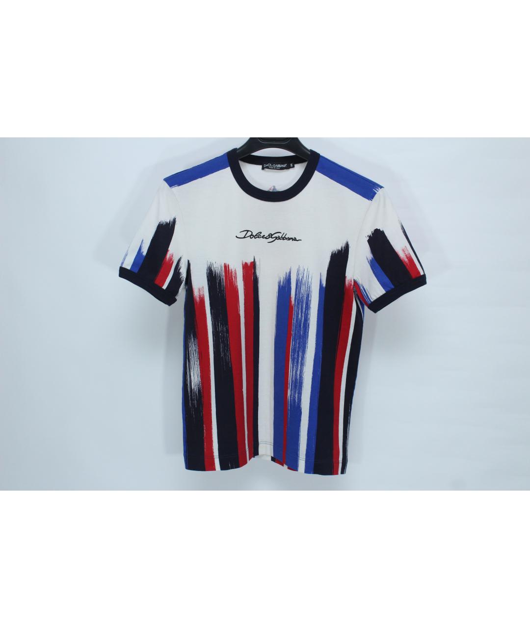 DOLCE&GABBANA Мульти хлопковая футболка, фото 10