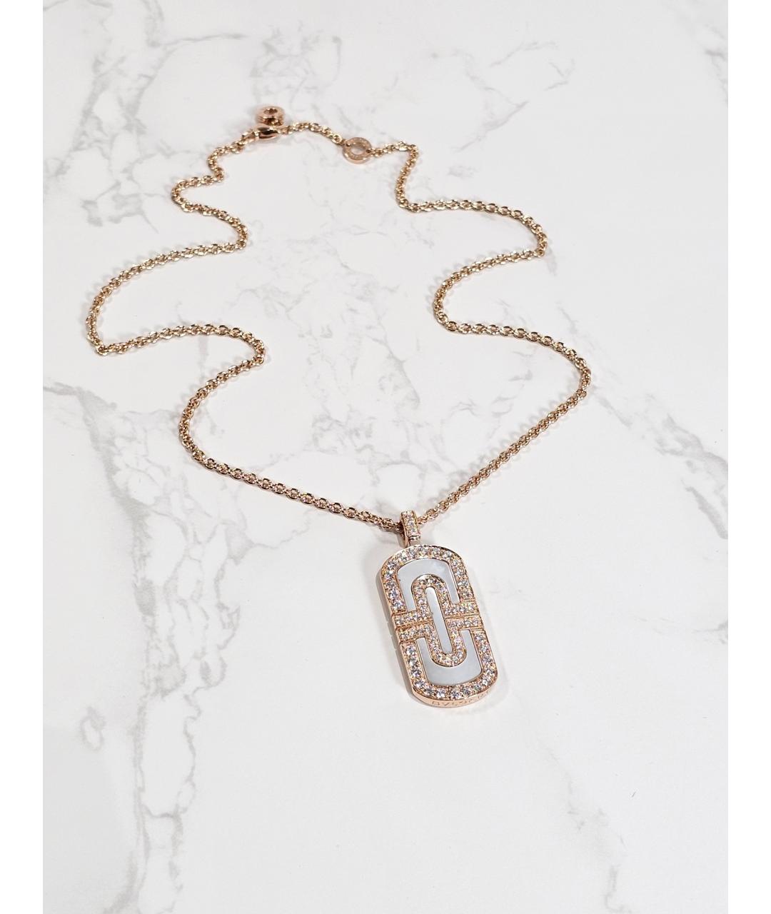 BVLGARI Золотое колье из розового золота, фото 3