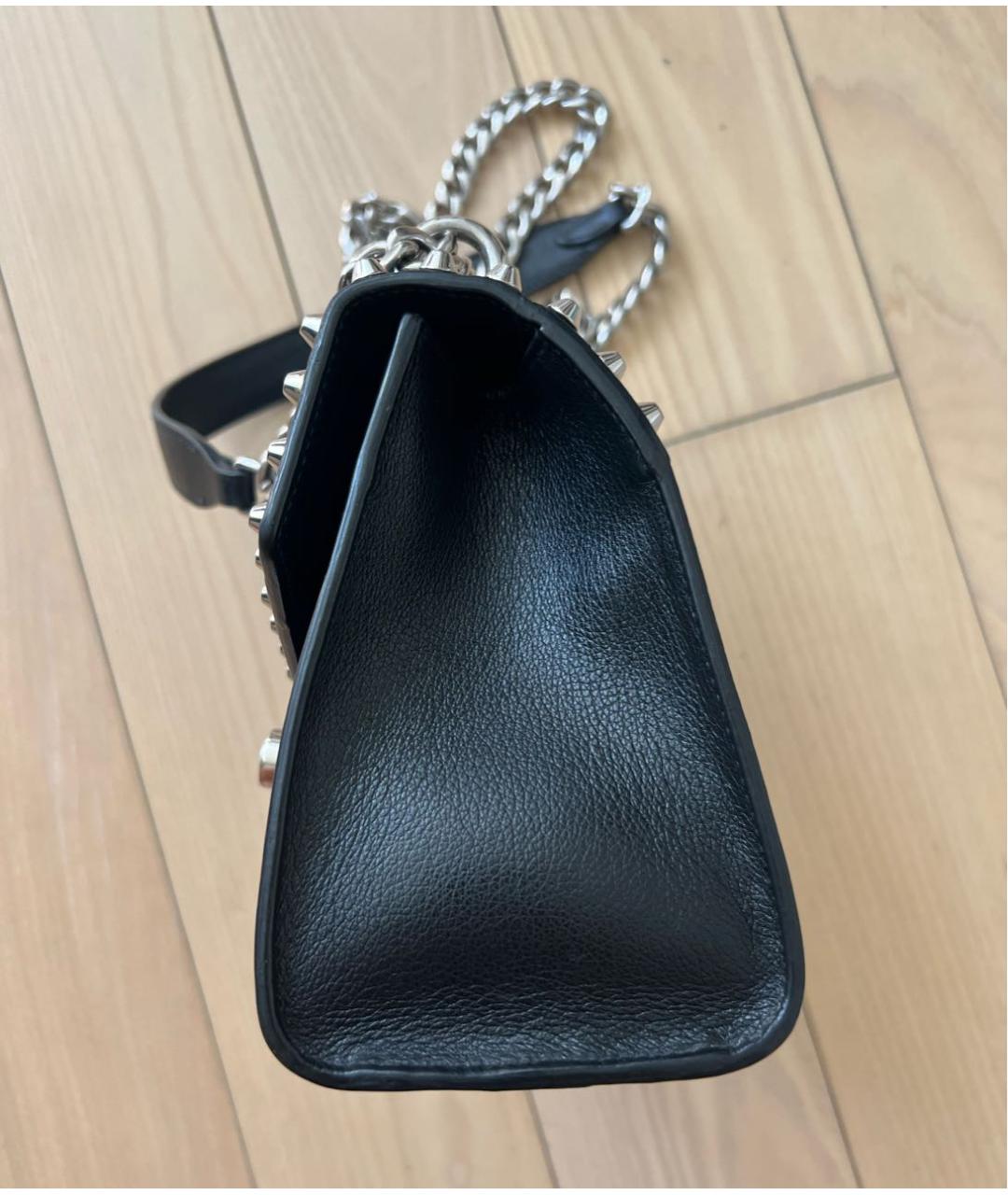 PRADA Черная кожаная сумка через плечо, фото 7