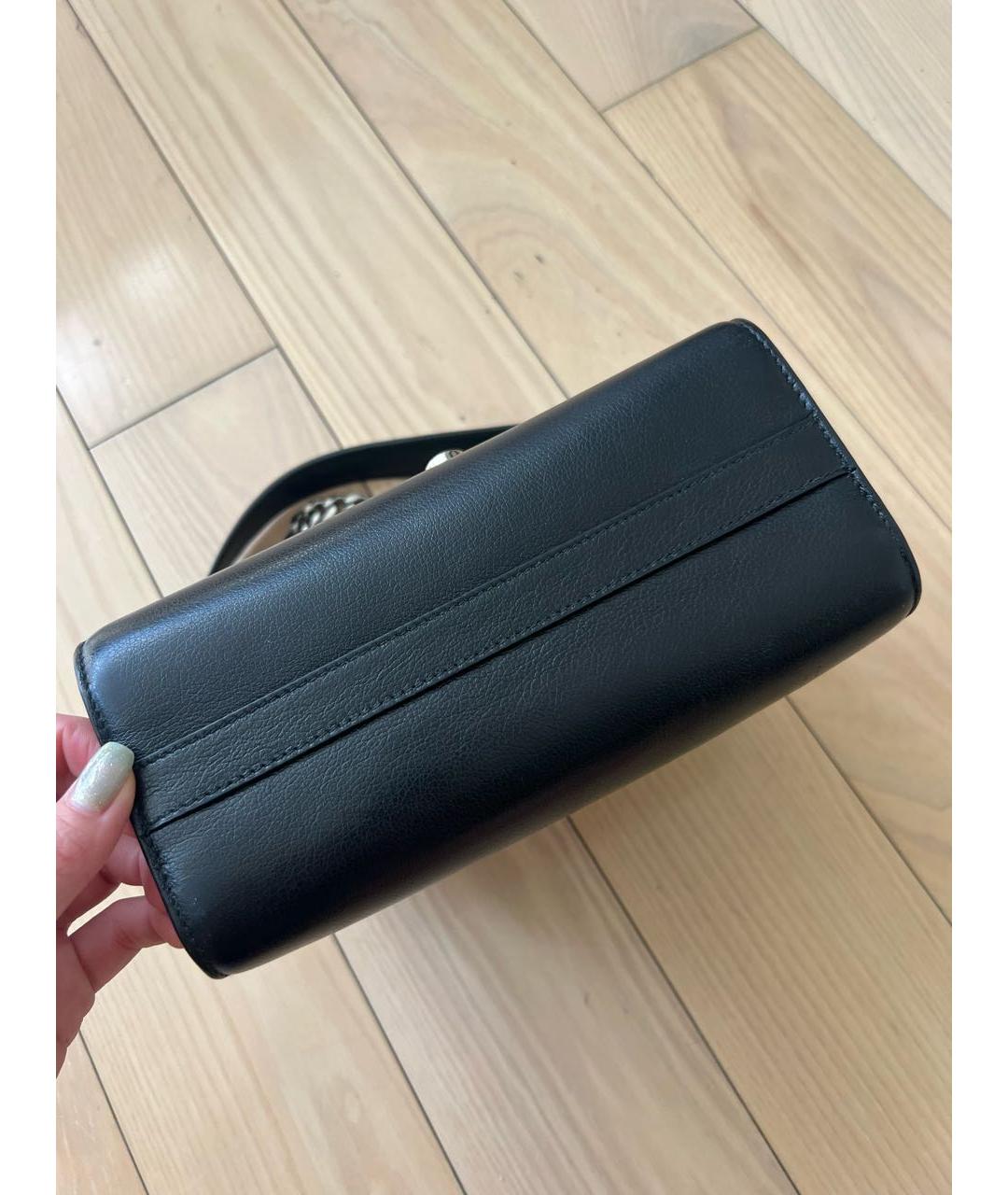 PRADA Черная кожаная сумка через плечо, фото 5