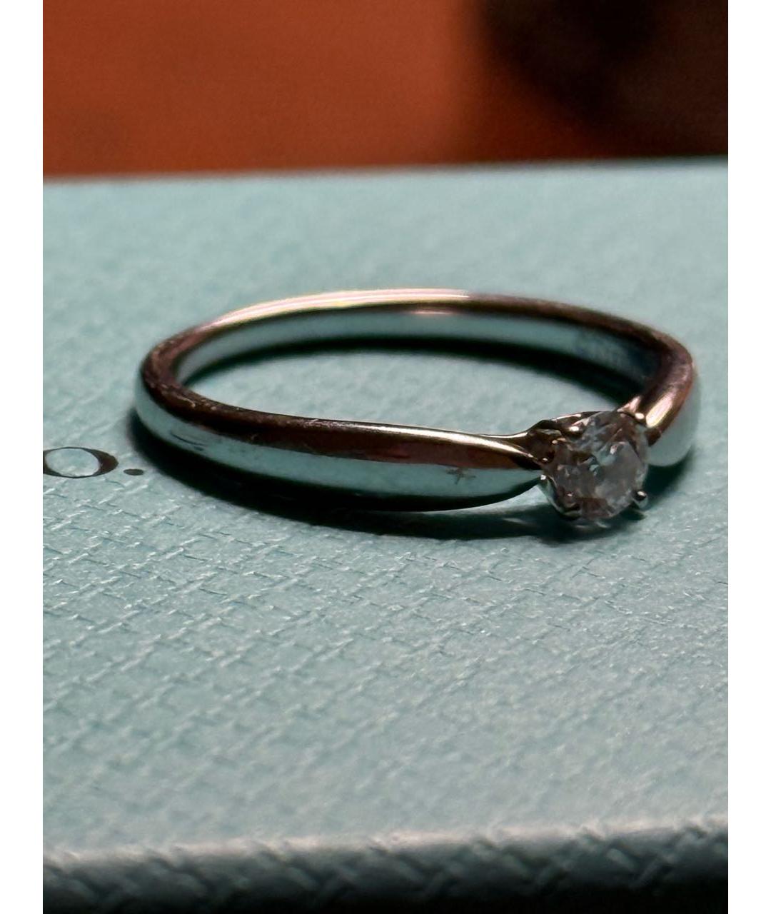 TIFFANY&CO Серебряное платиновое кольцо, фото 4