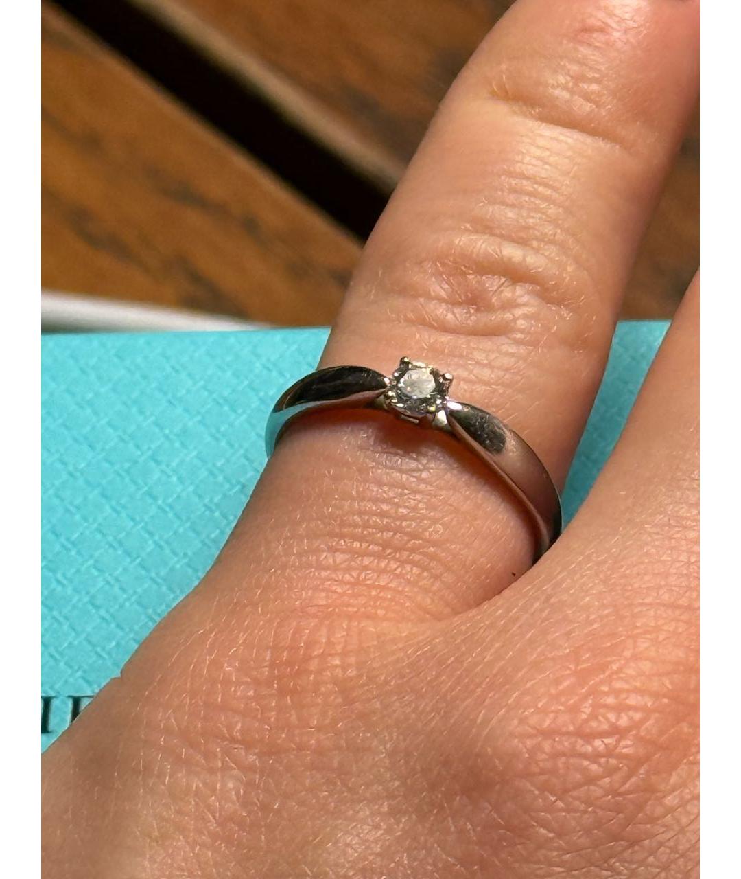 TIFFANY&CO Серебряное платиновое кольцо, фото 6