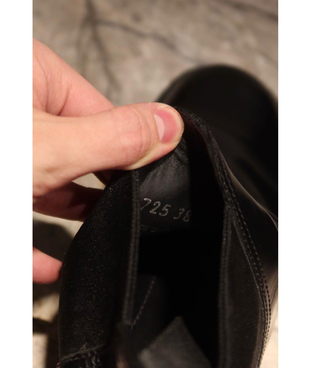 PRADA Черные кожаные ботинки, фото 8