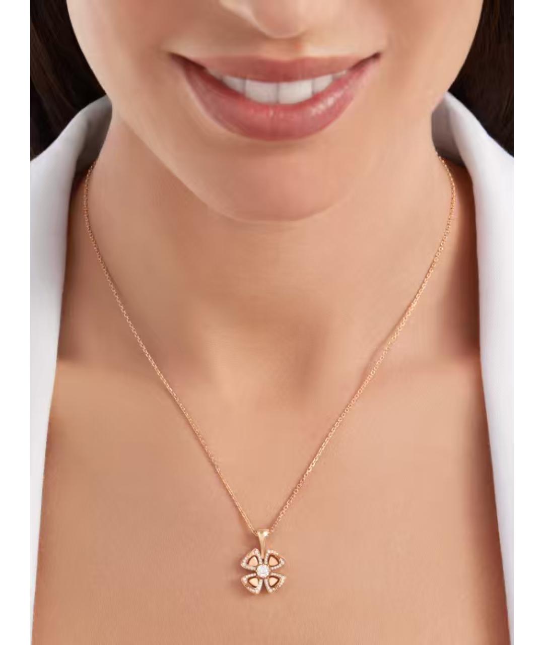 BVLGARI Золотое колье из розового золота, фото 3