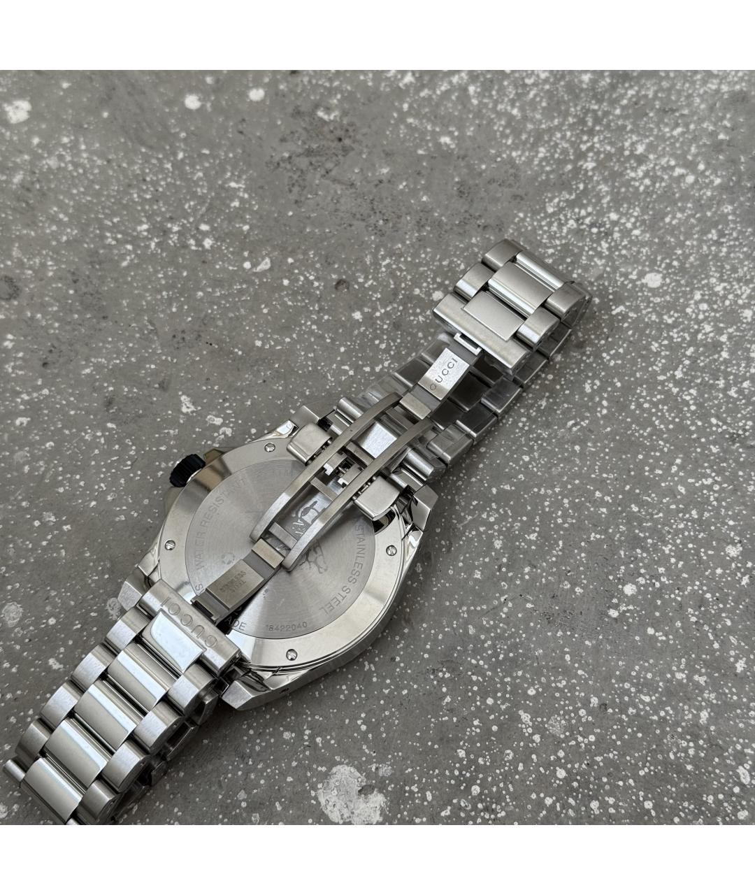 GUCCI Серебряные стальные часы, фото 8