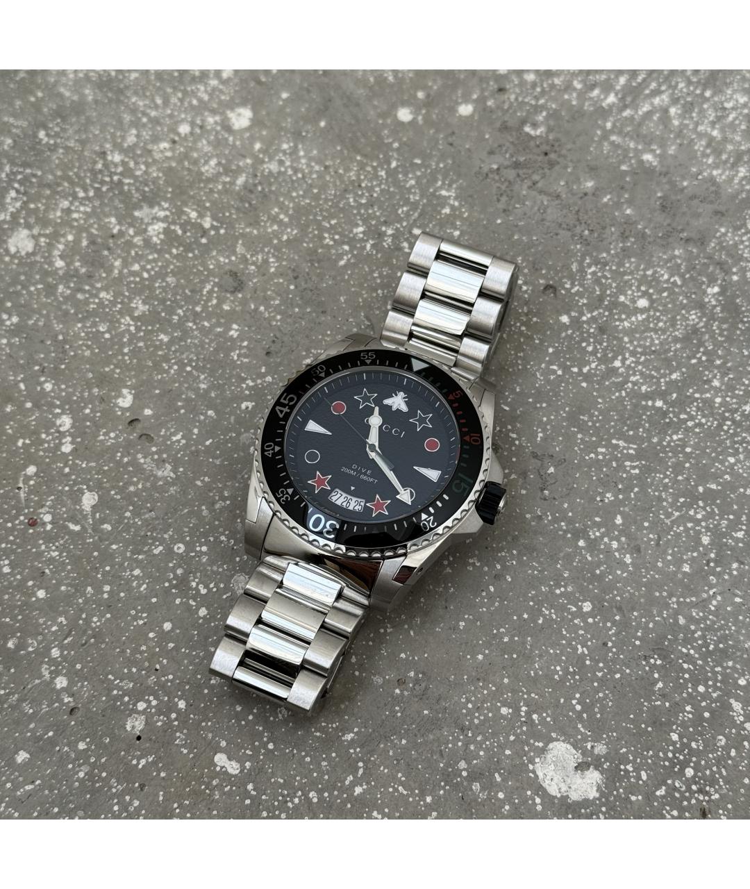 GUCCI Серебряные стальные часы, фото 5