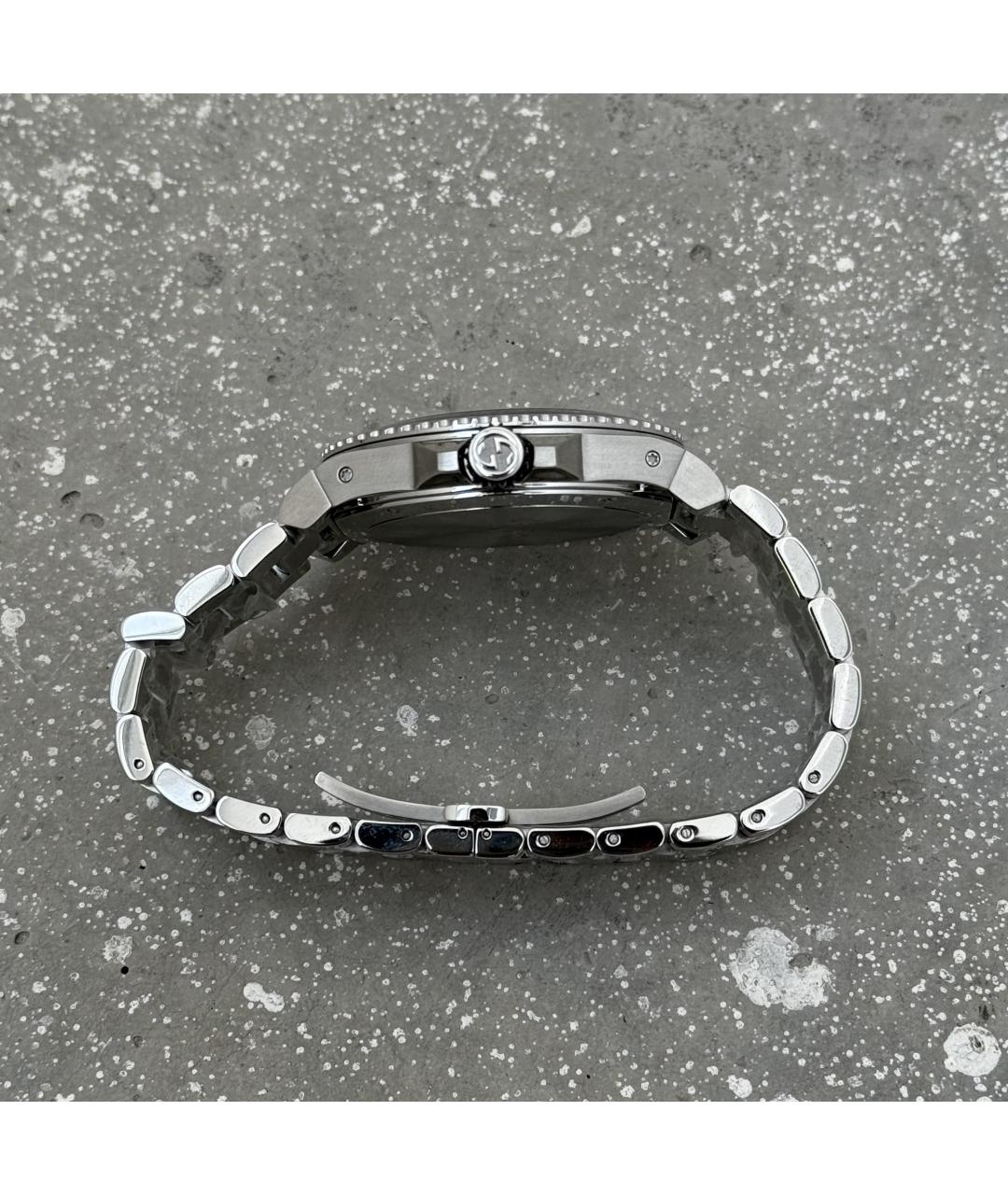 GUCCI Серебряные стальные часы, фото 9
