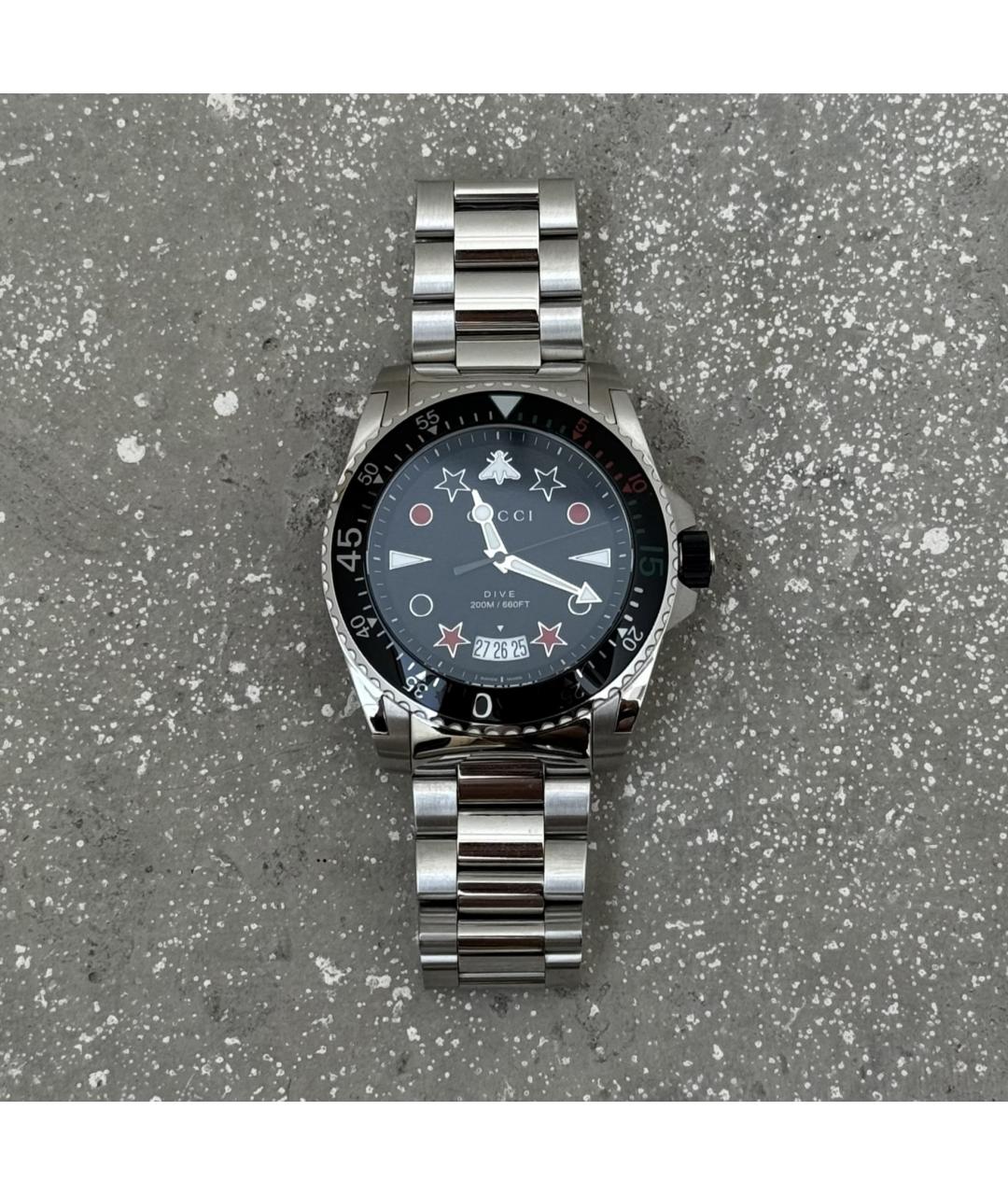 GUCCI Серебряные стальные часы, фото 10