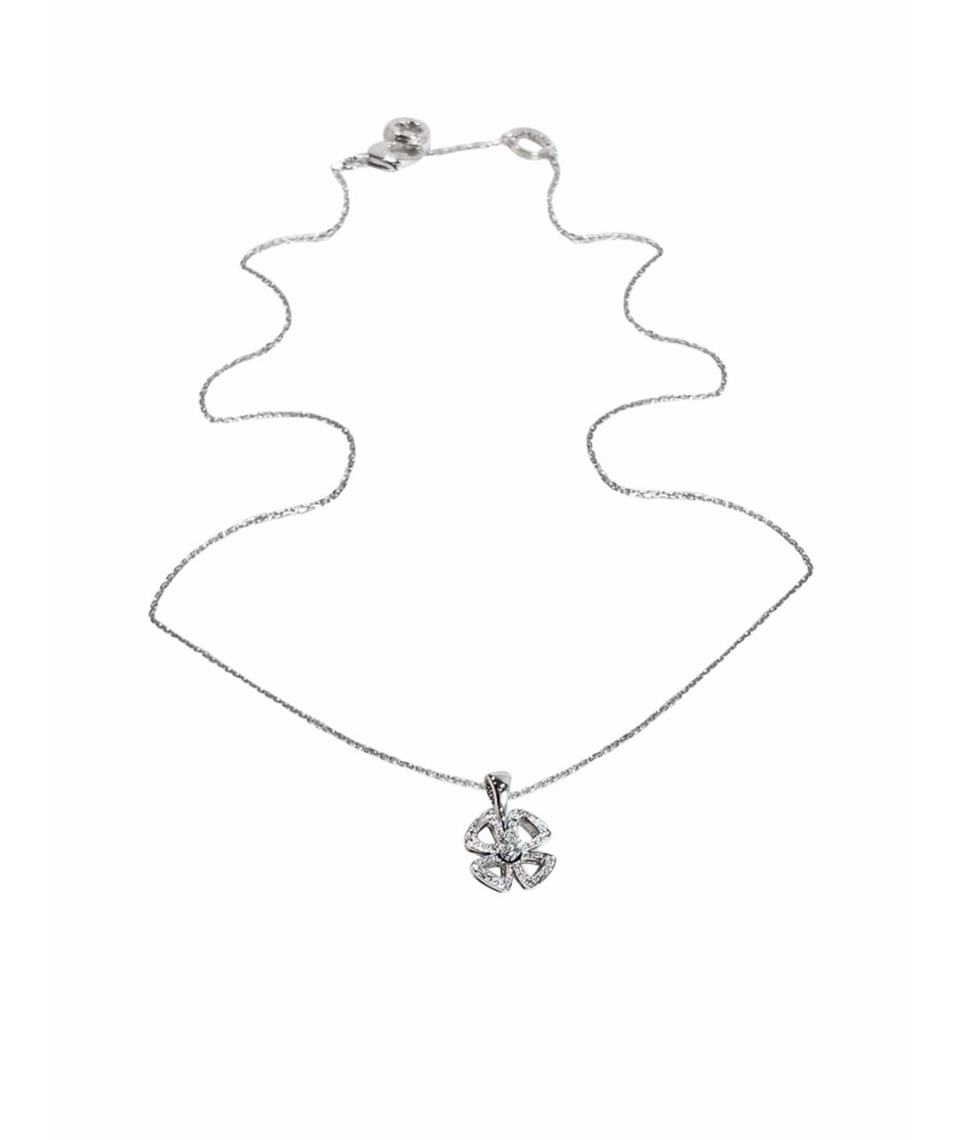 BVLGARI Серебряное колье из белого золота, фото 1