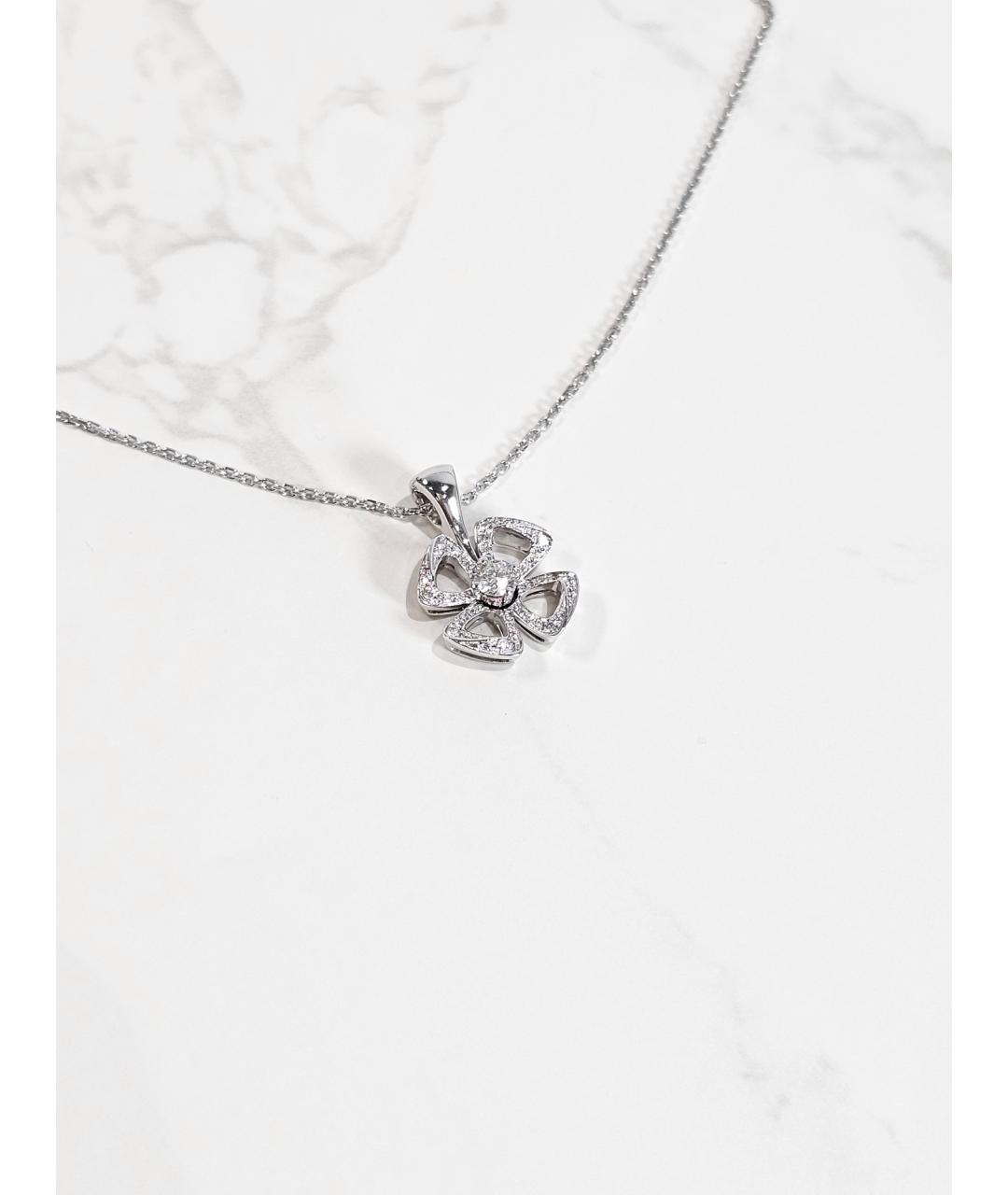 BVLGARI Серебряное колье из белого золота, фото 2