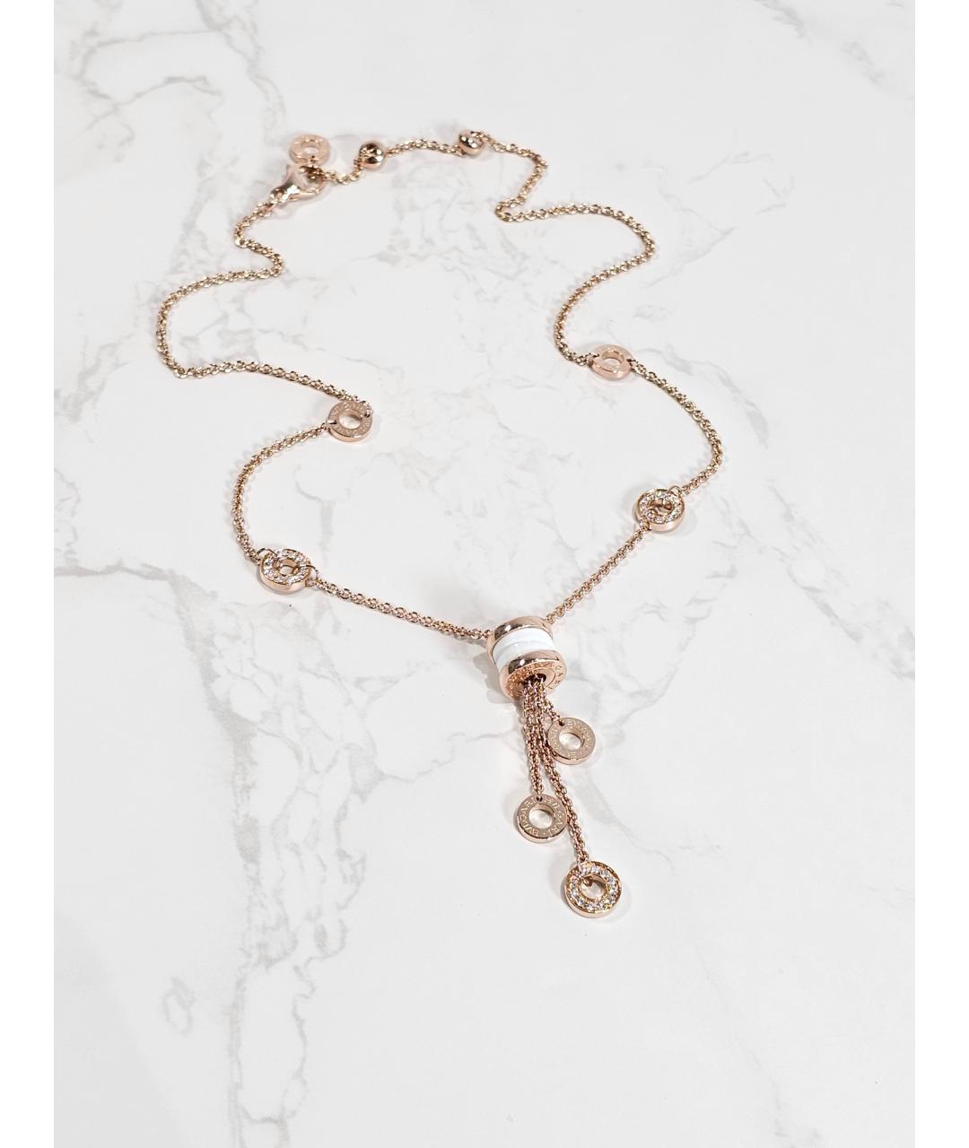 BVLGARI Золотое колье из розового золота, фото 3