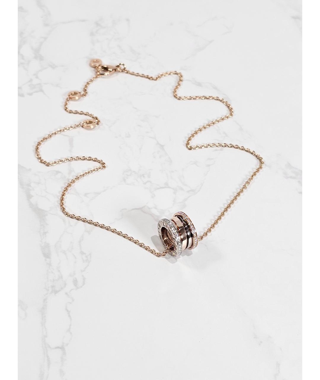 BVLGARI Золотое колье из розового золота, фото 3