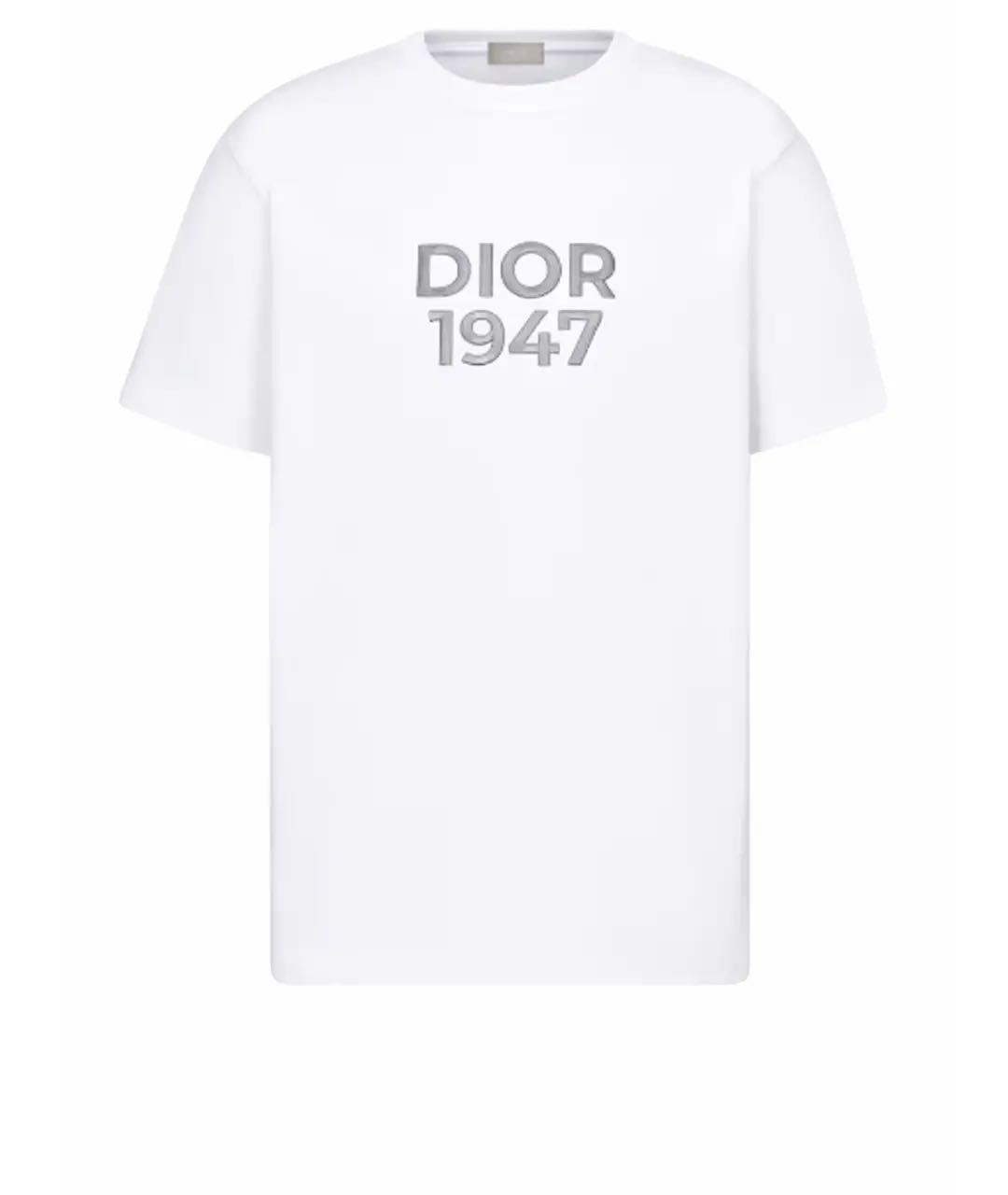 CHRISTIAN DIOR Белая хлопковая футболка, фото 6