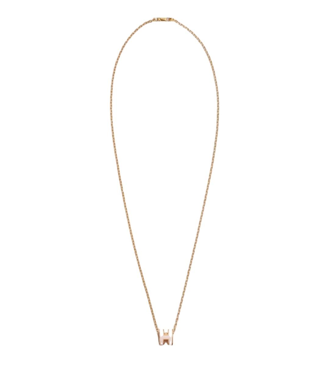 HERMES Розовая металлическая подвеска, фото 1