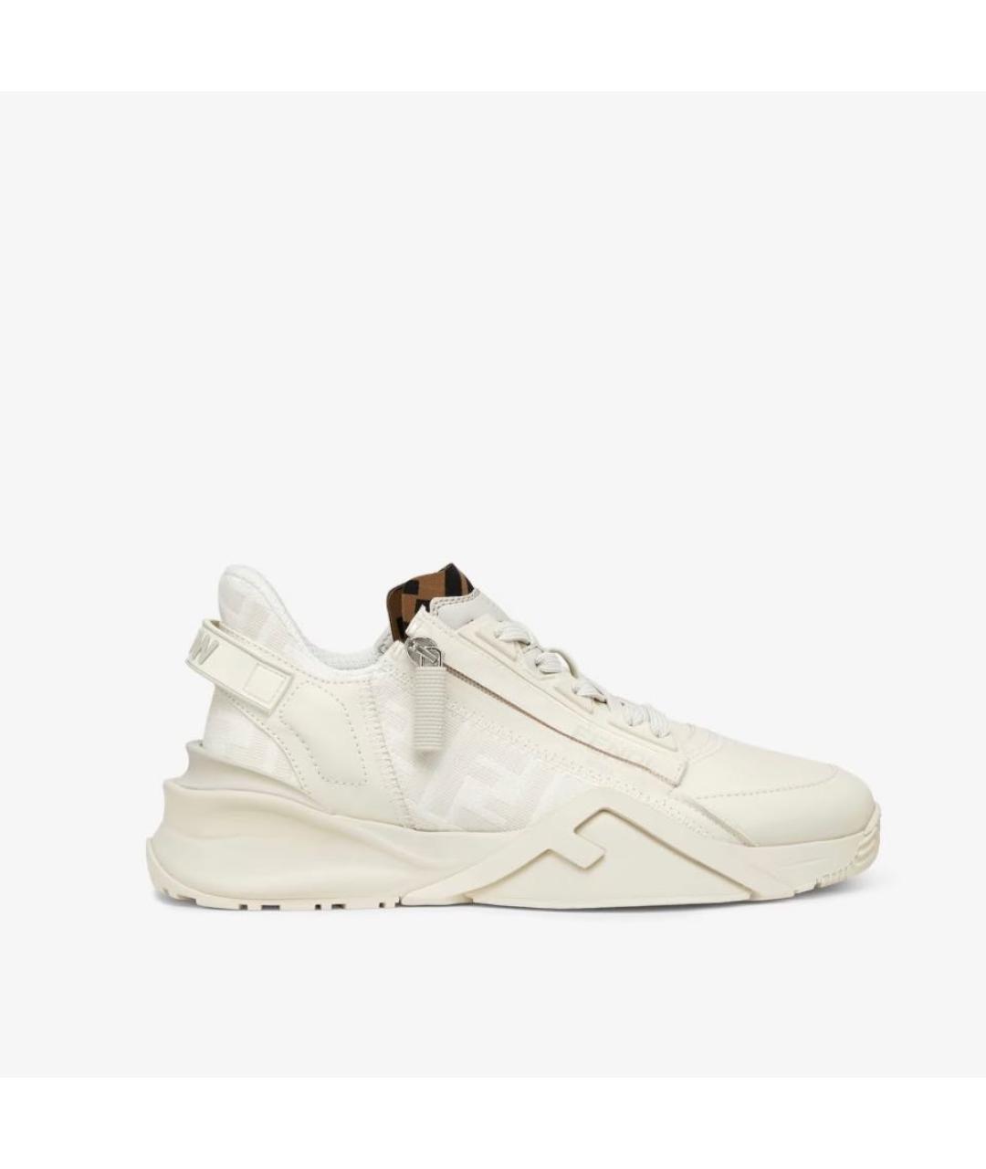 FENDI Бежевые кроссовки, фото 6