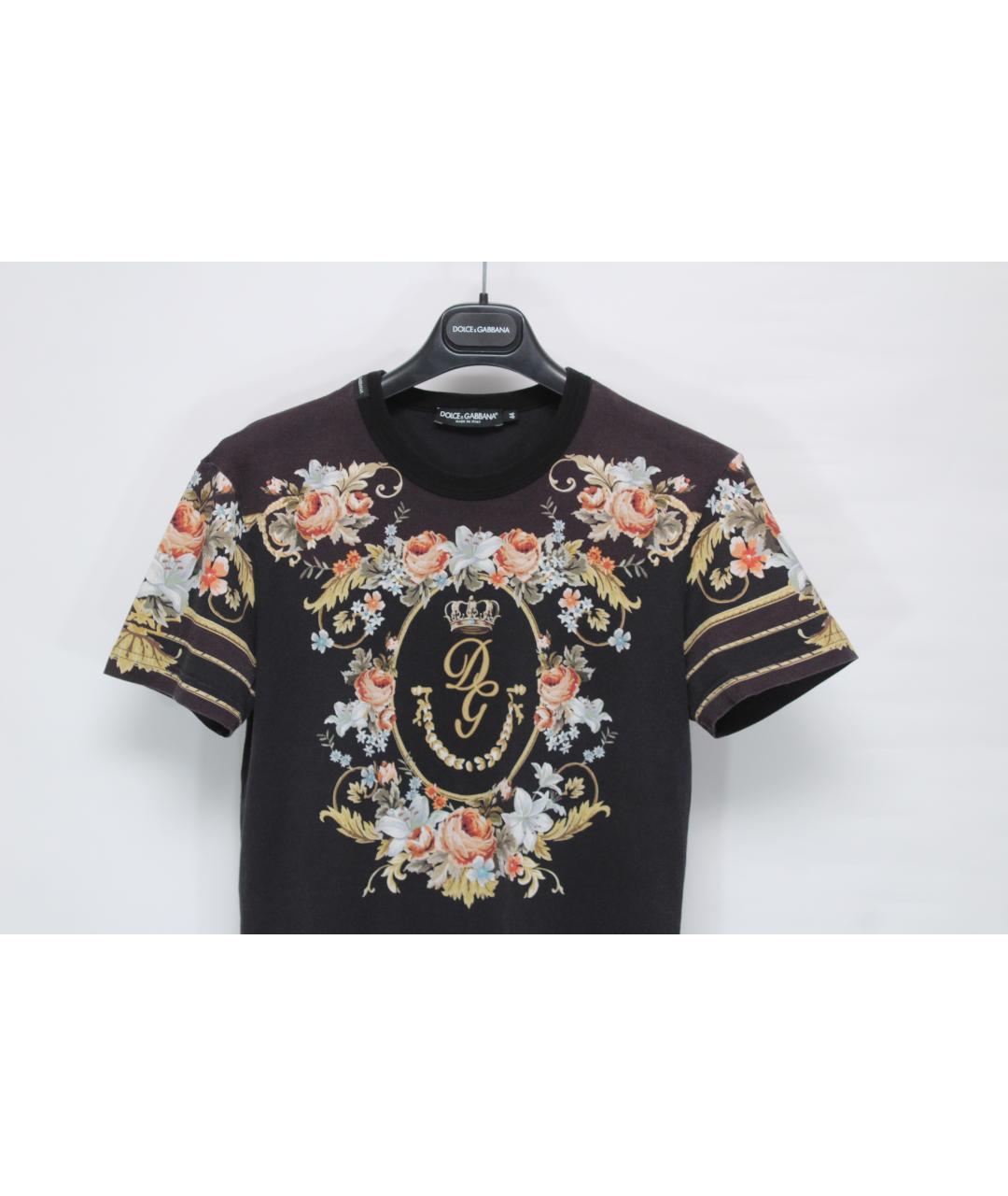 DOLCE&GABBANA Мульти хлопковая футболка, фото 3