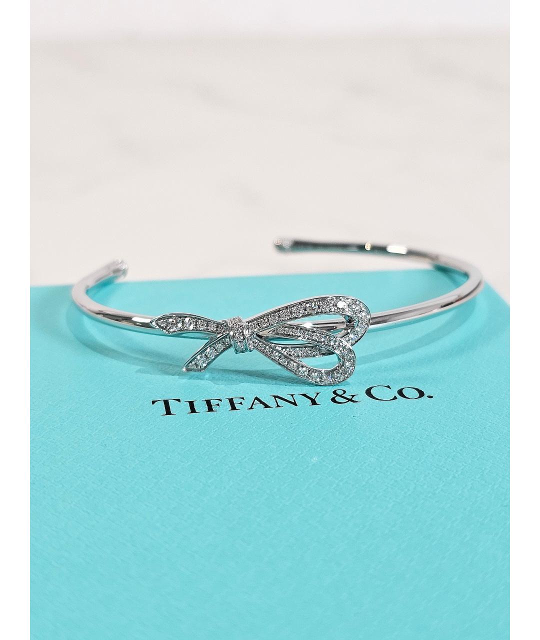 TIFFANY&CO Серебрянный браслет из белого золота, фото 5