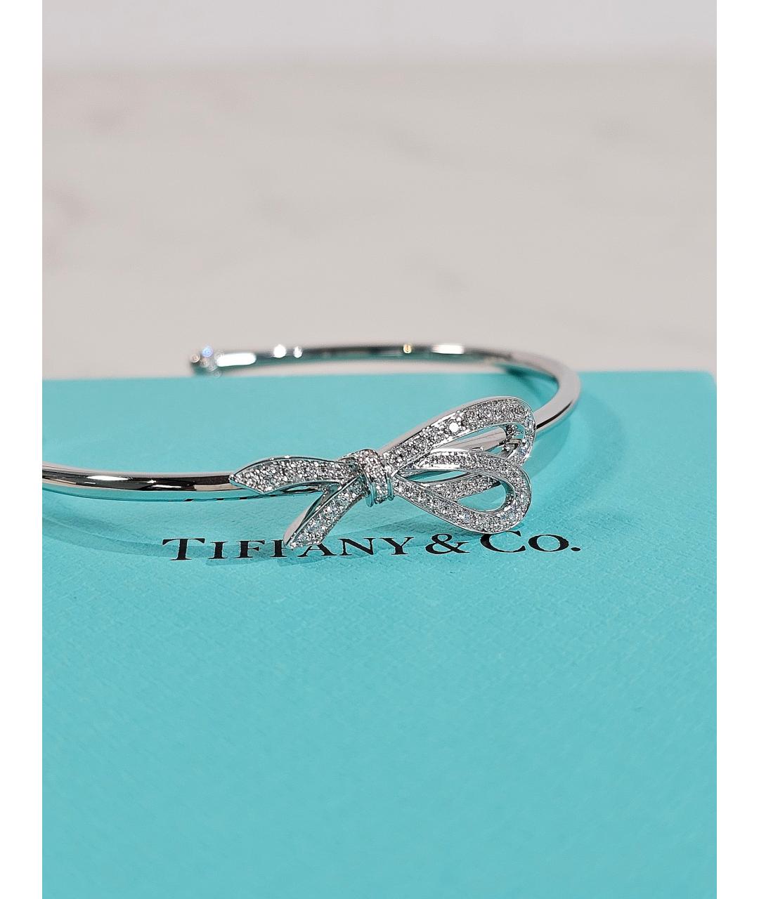 TIFFANY&CO Серебрянный браслет из белого золота, фото 3