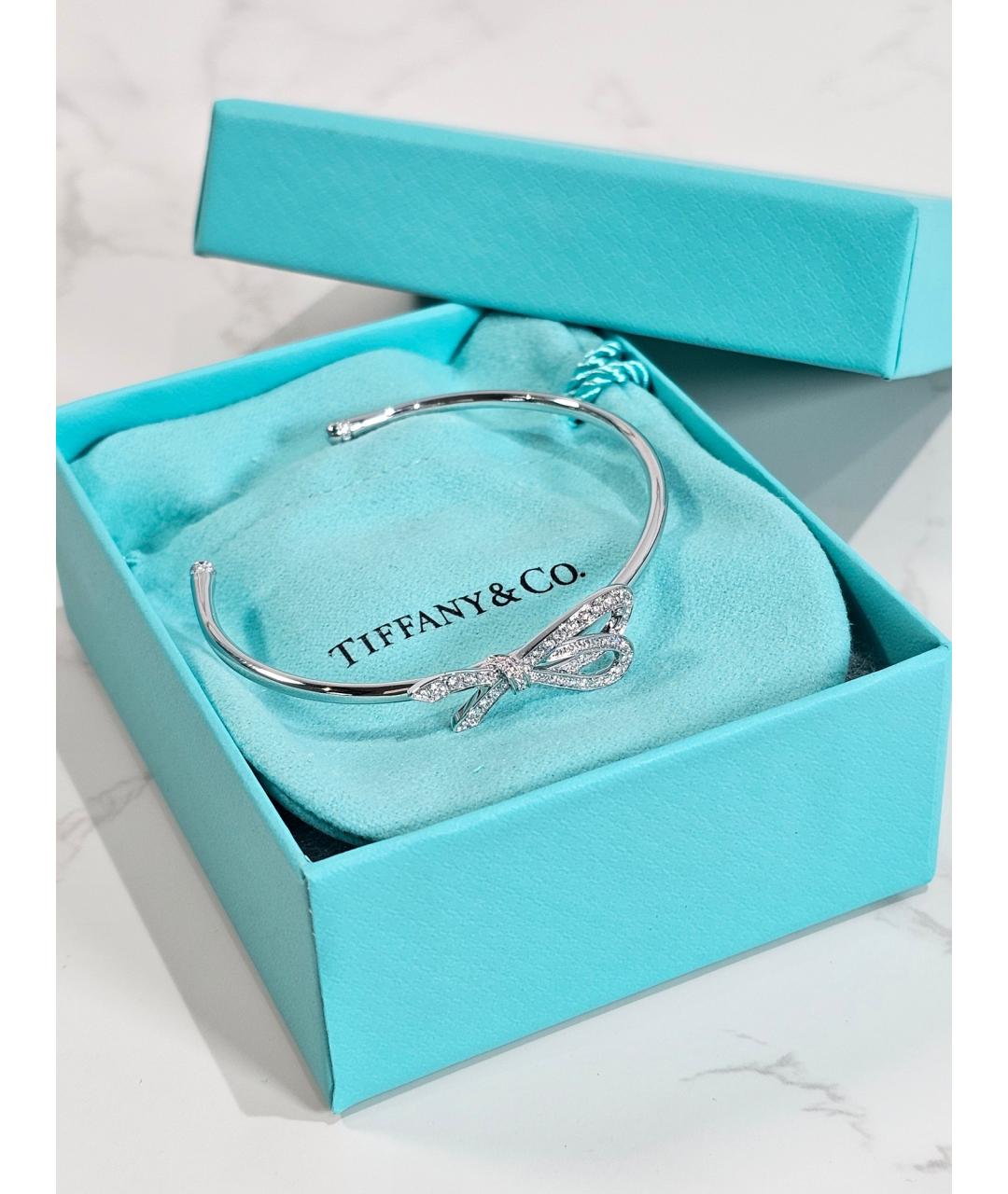 TIFFANY&CO Серебрянный браслет из белого золота, фото 2