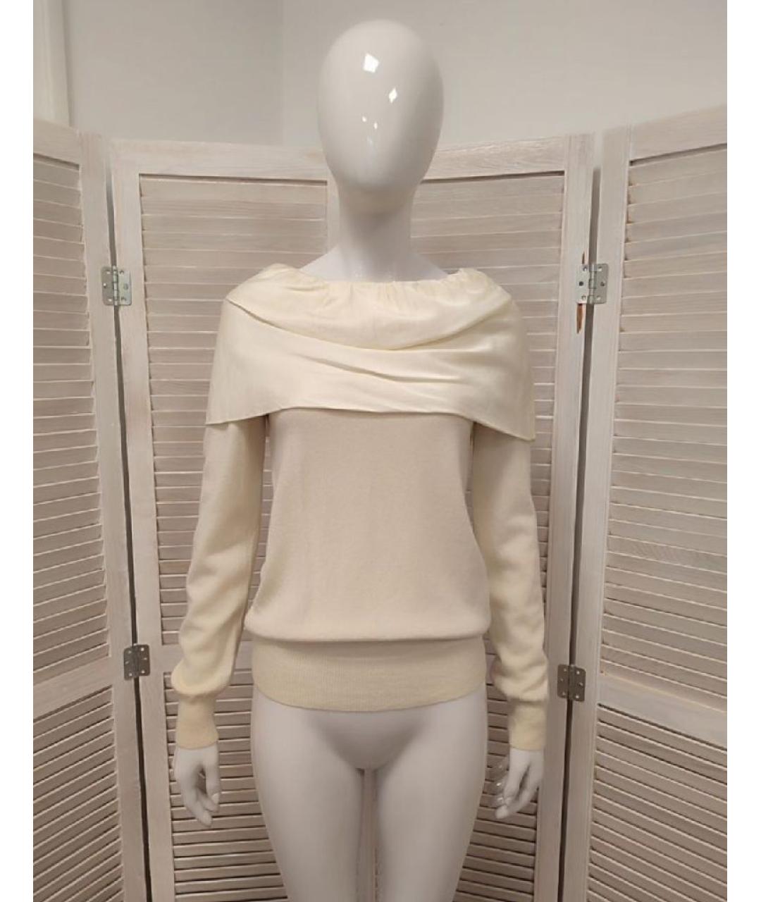 DOLCE&GABBANA Бежевый кашемировый джемпер / свитер, фото 10