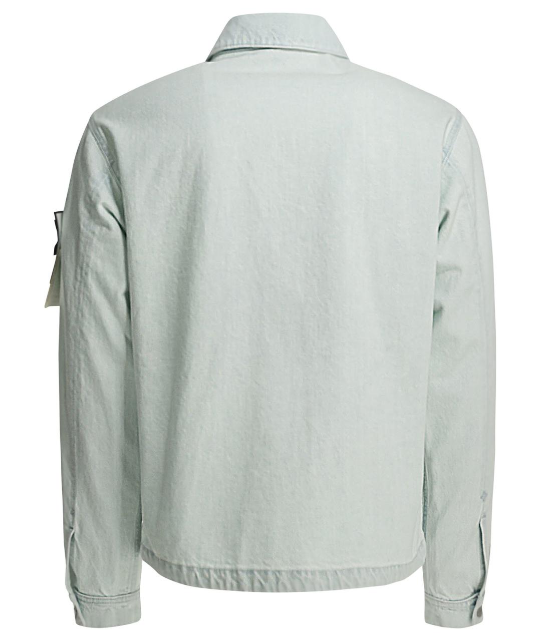 STONE ISLAND Голубая хлопковая куртка, фото 2