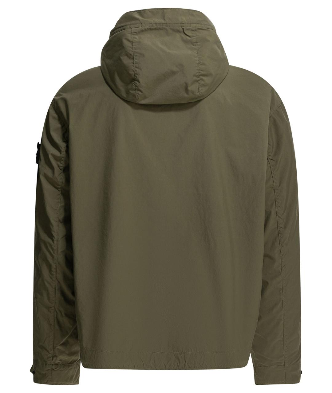 STONE ISLAND Зеленая полиэстеровая куртка, фото 2