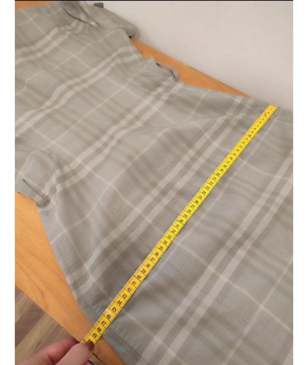 BURBERRY Серое хлопковое повседневное платье, фото 9