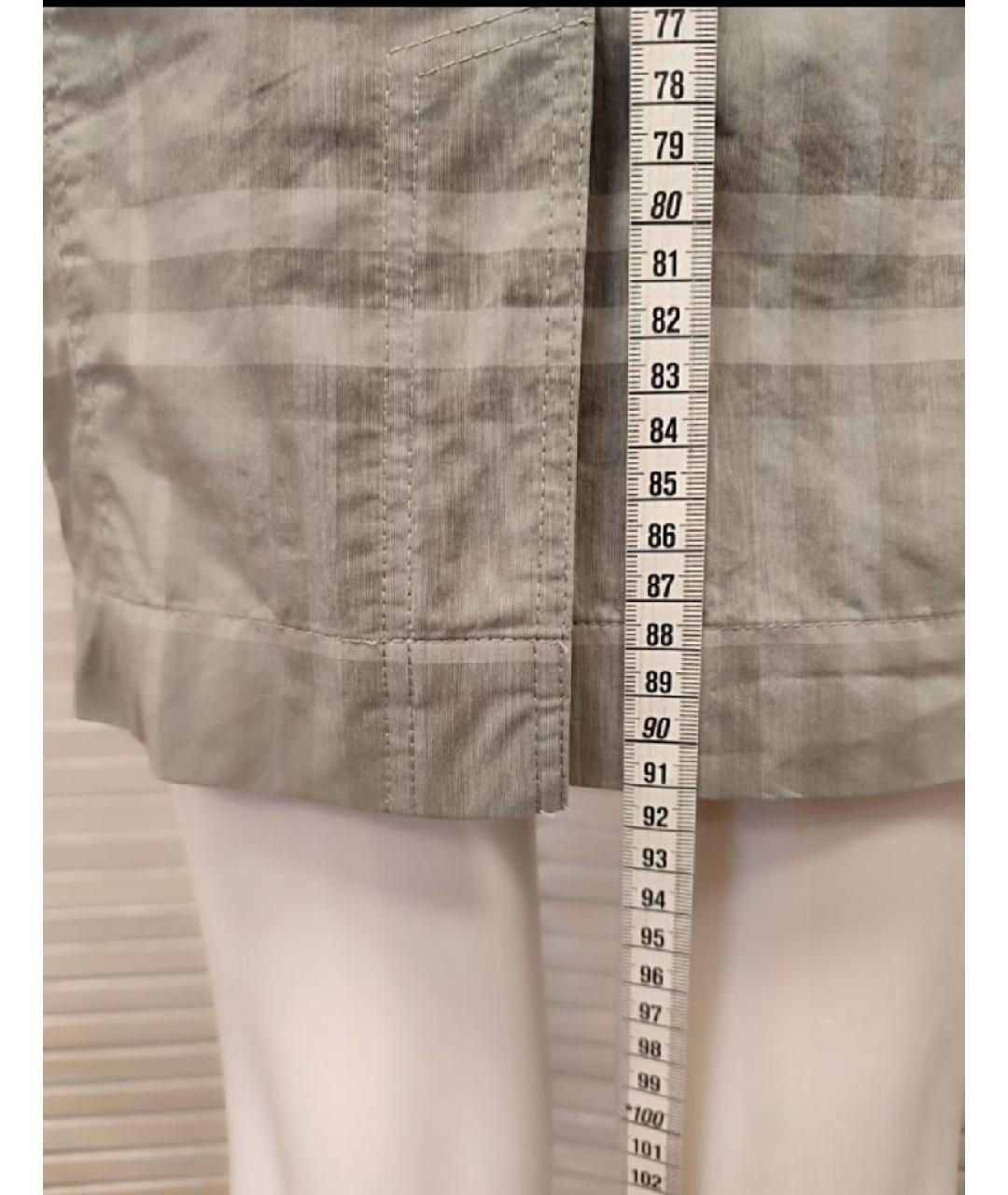 BURBERRY Серое хлопковое повседневное платье, фото 7